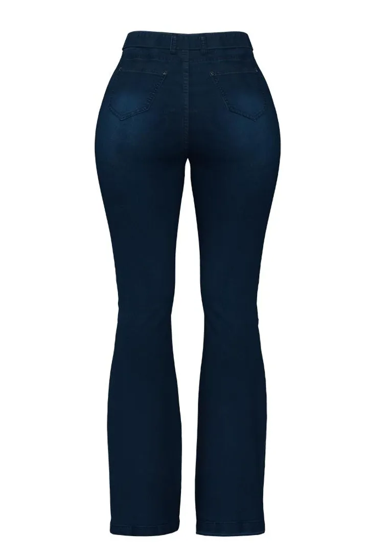 Midiross 90s Vintage Tie Waist Butt Lifting Flare Jeans