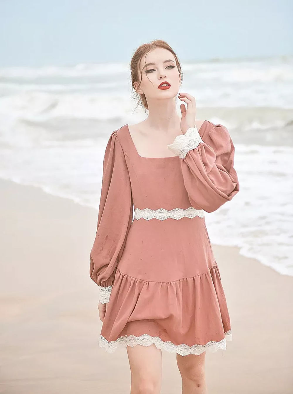 Cotton Linen Midi Dress