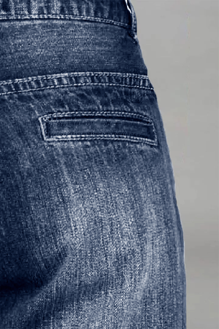 Midiross Vintage Oblique Button Mid Waist Bootcut Jeans