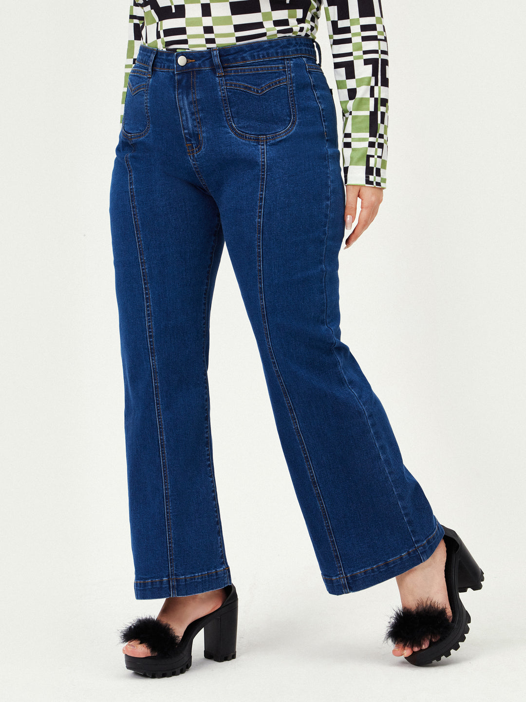 Curve & Plus Denim Flares