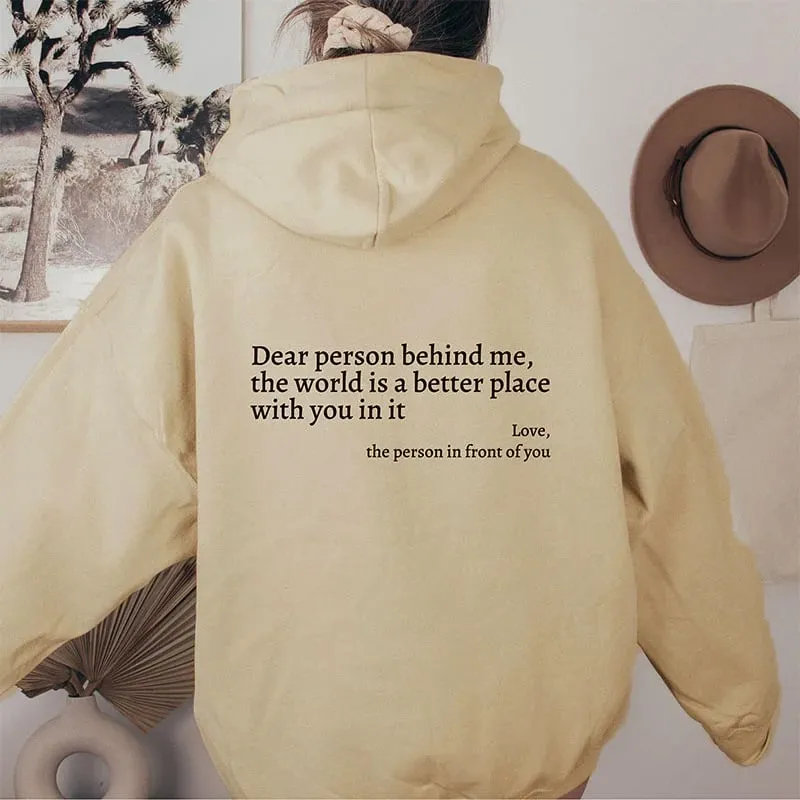 2023 'DEAR PERSON BEHIND ME' SWEATSHIRT