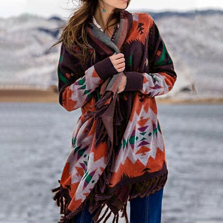 Ladies Western Printed Jacket