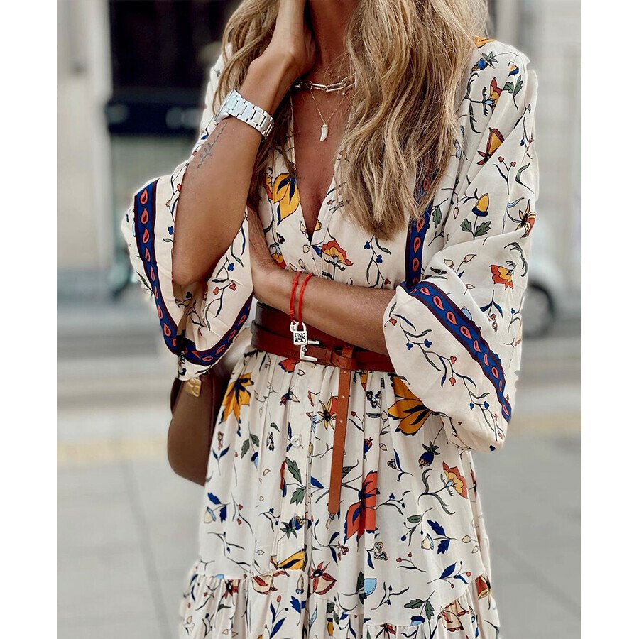 Summer Casual Printed Dress