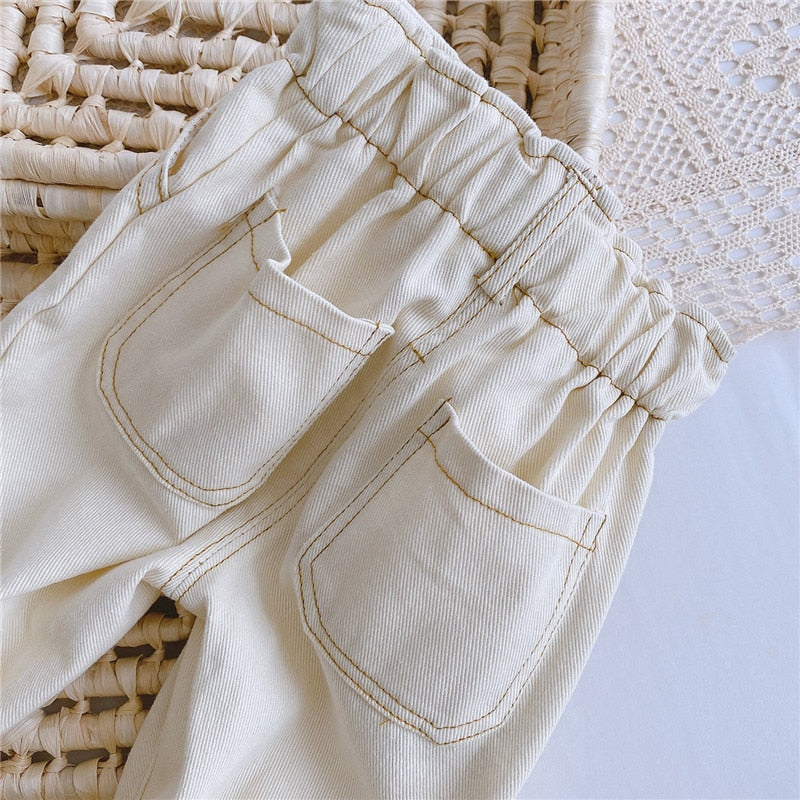 2023 spring new high waist baby jeans