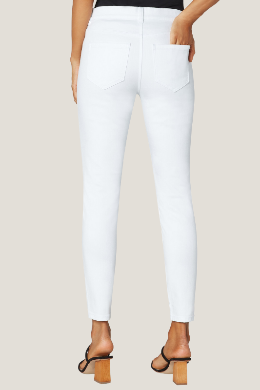White Gia Glider Skinnies