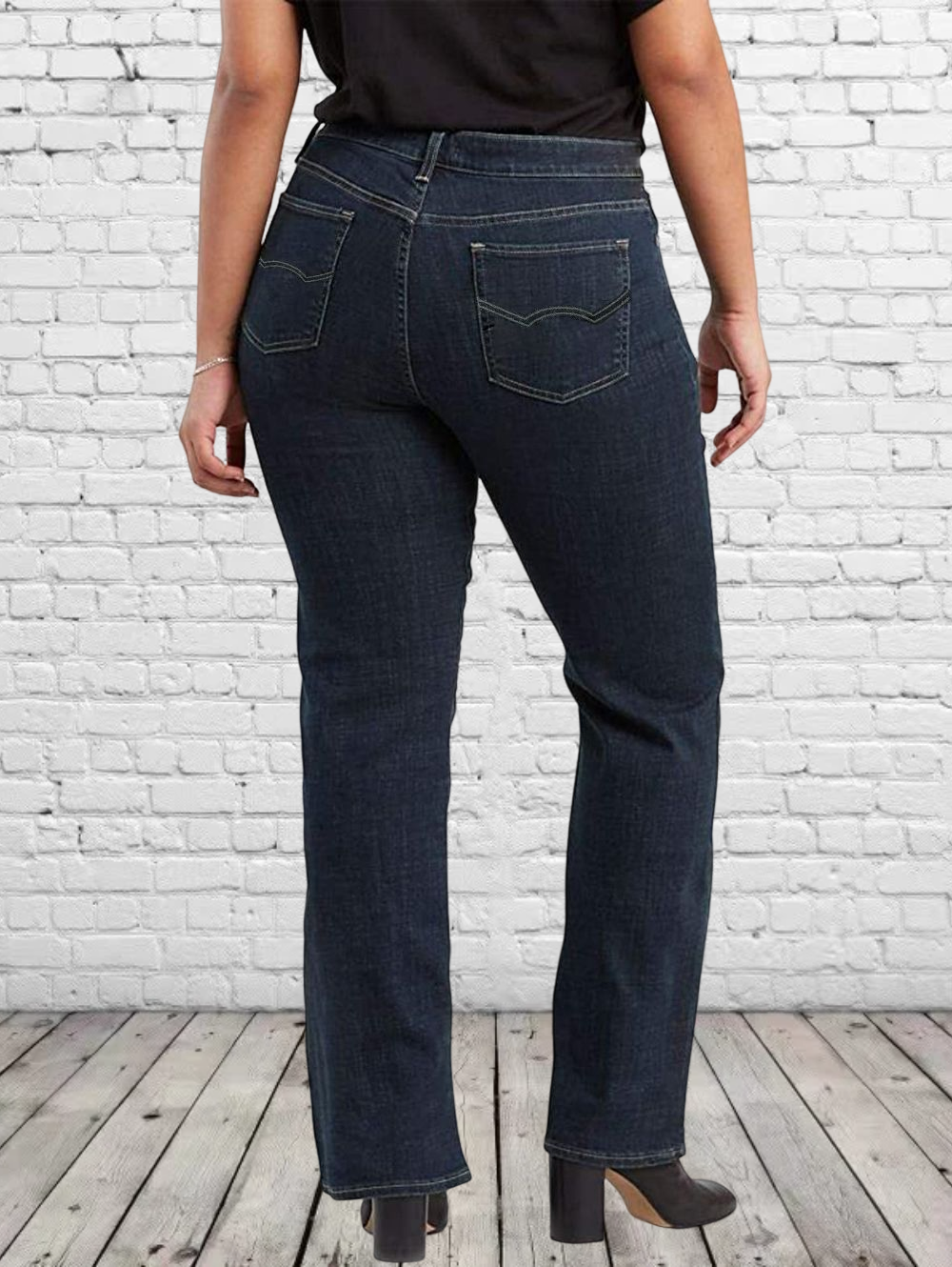 Midiross Women's Classic Mid Rise Bootcut Jeans
