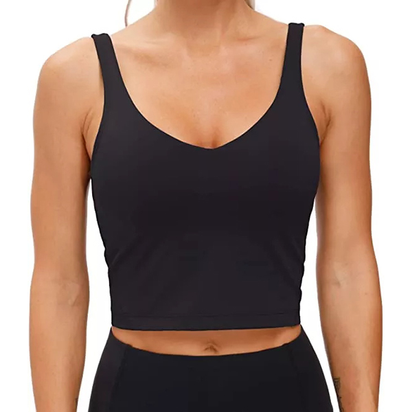 Sports Bra Wirefree Padded Medium Support Yoga Bras Gym Running Workout Tank Tops