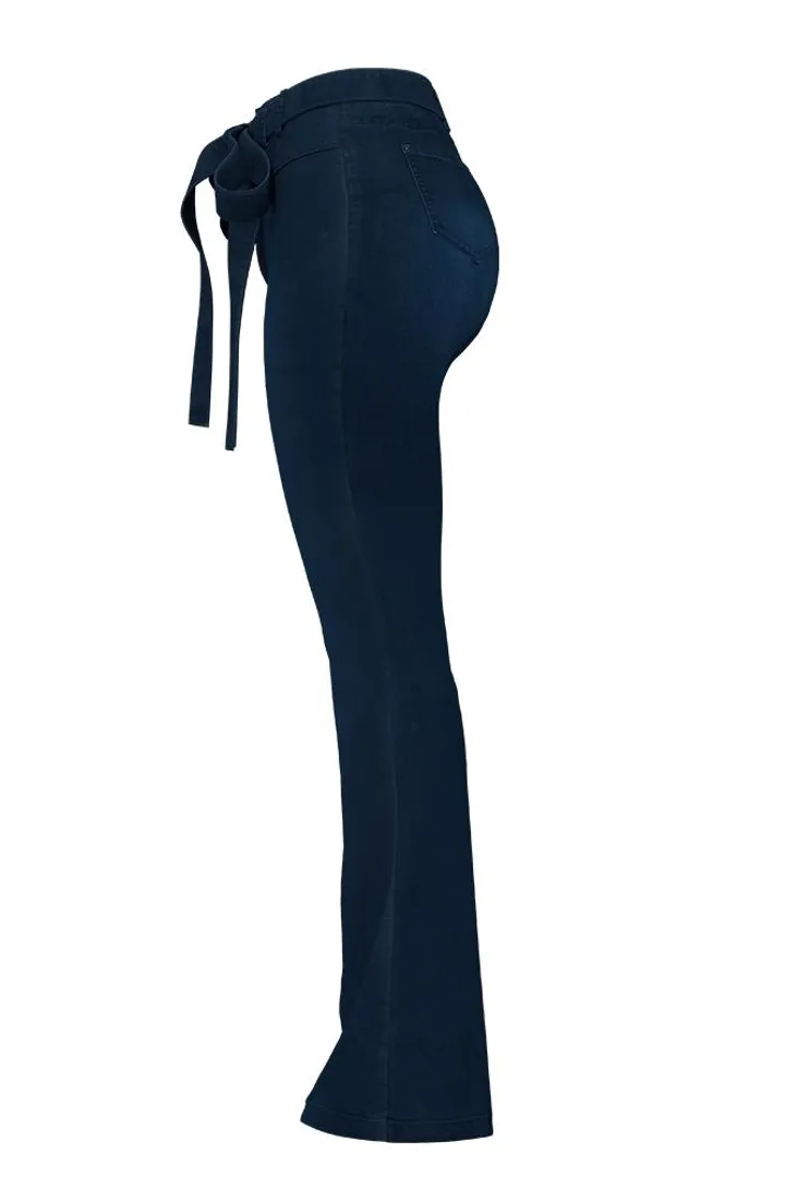Midiross 90s Vintage Tie Waist Butt Lifting Flare Jeans