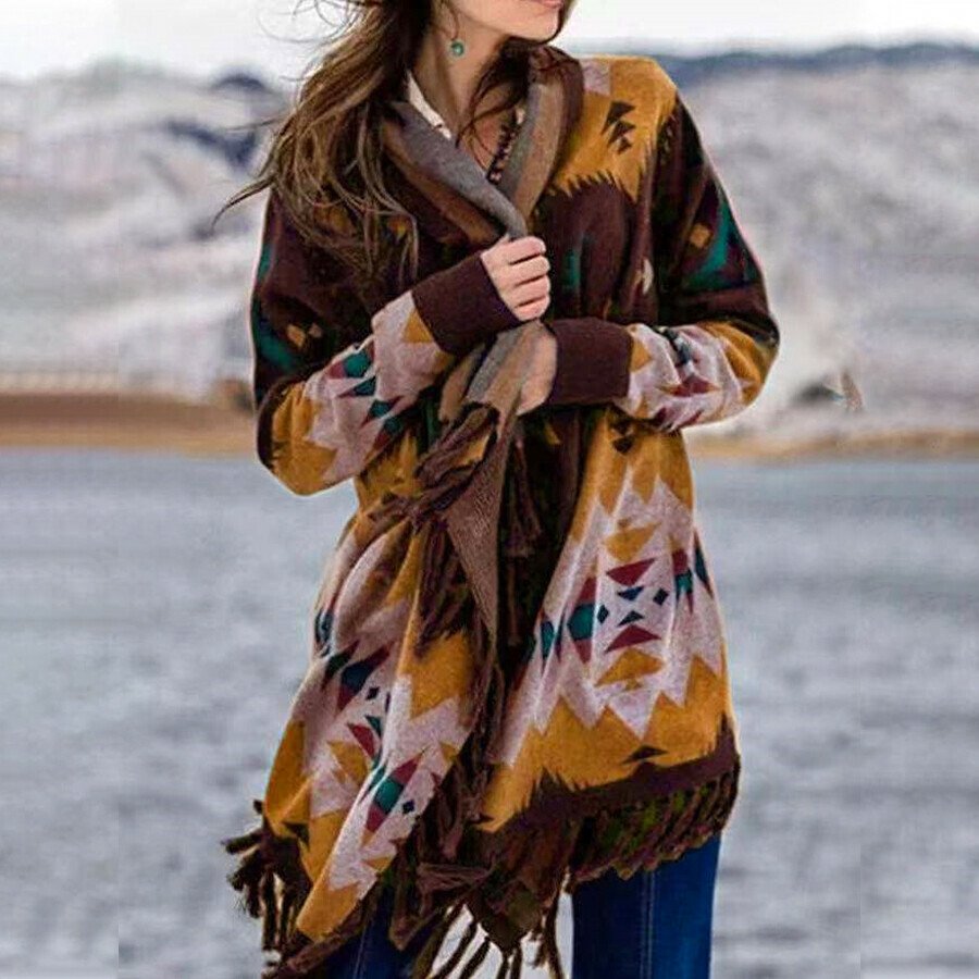 Ladies Western Printed Jacket