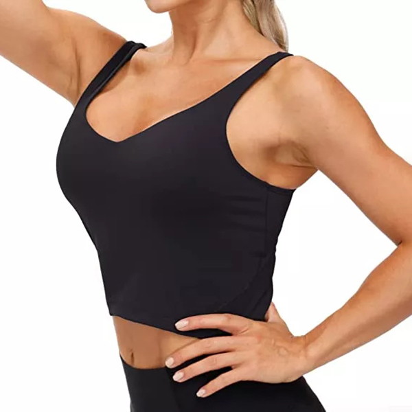 Sports Bra Wirefree Padded Medium Support Yoga Bras Gym Running Workout Tank Tops