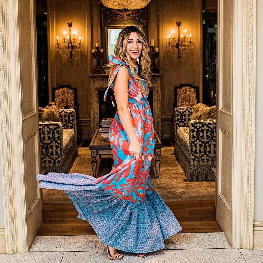 Ladies' Big Print Dress