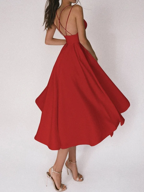 💖Mother's Day Sale 50% OFF💖Elegant strappy V-neck dress