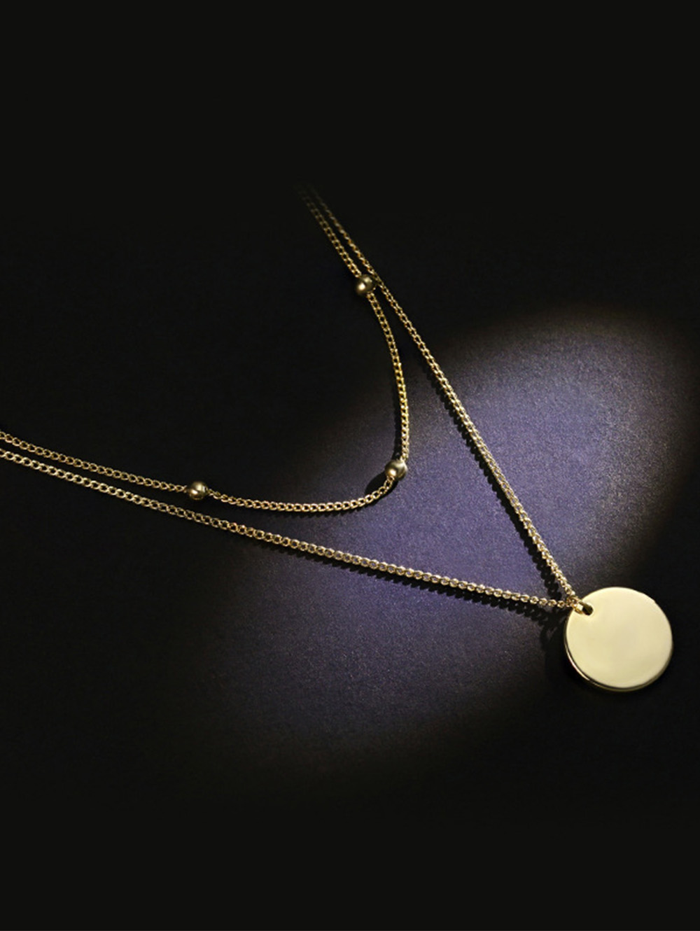 18k Gold Plated Dainty Gold Choker Arrow Bar Layering Long Necklace for Women