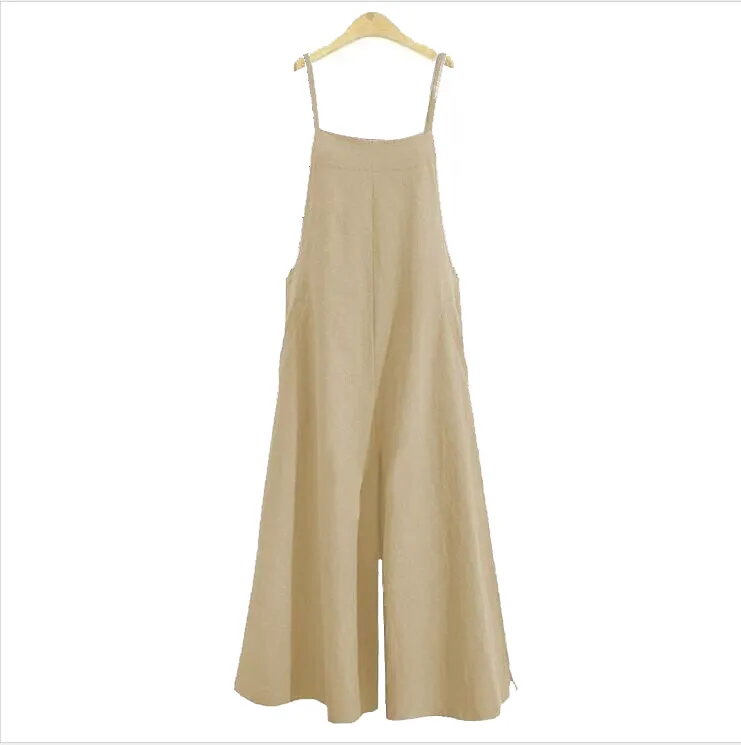 WOMEN'S OVERSIZED SLEEVELESS CASUAL JUMPSUIT