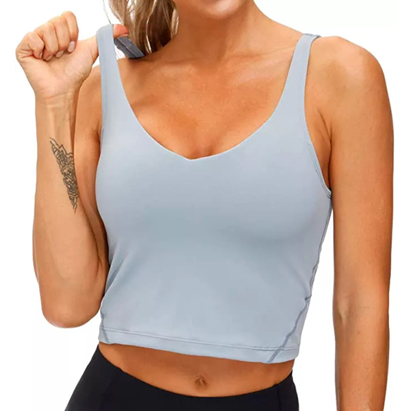 Sports Bra Wirefree Padded Medium Support Yoga Bras Gym Running Workout Tank Tops