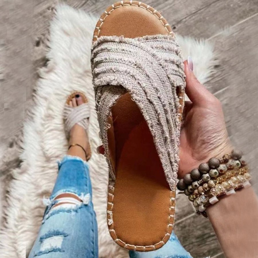Women's Vacation Cross Slippers