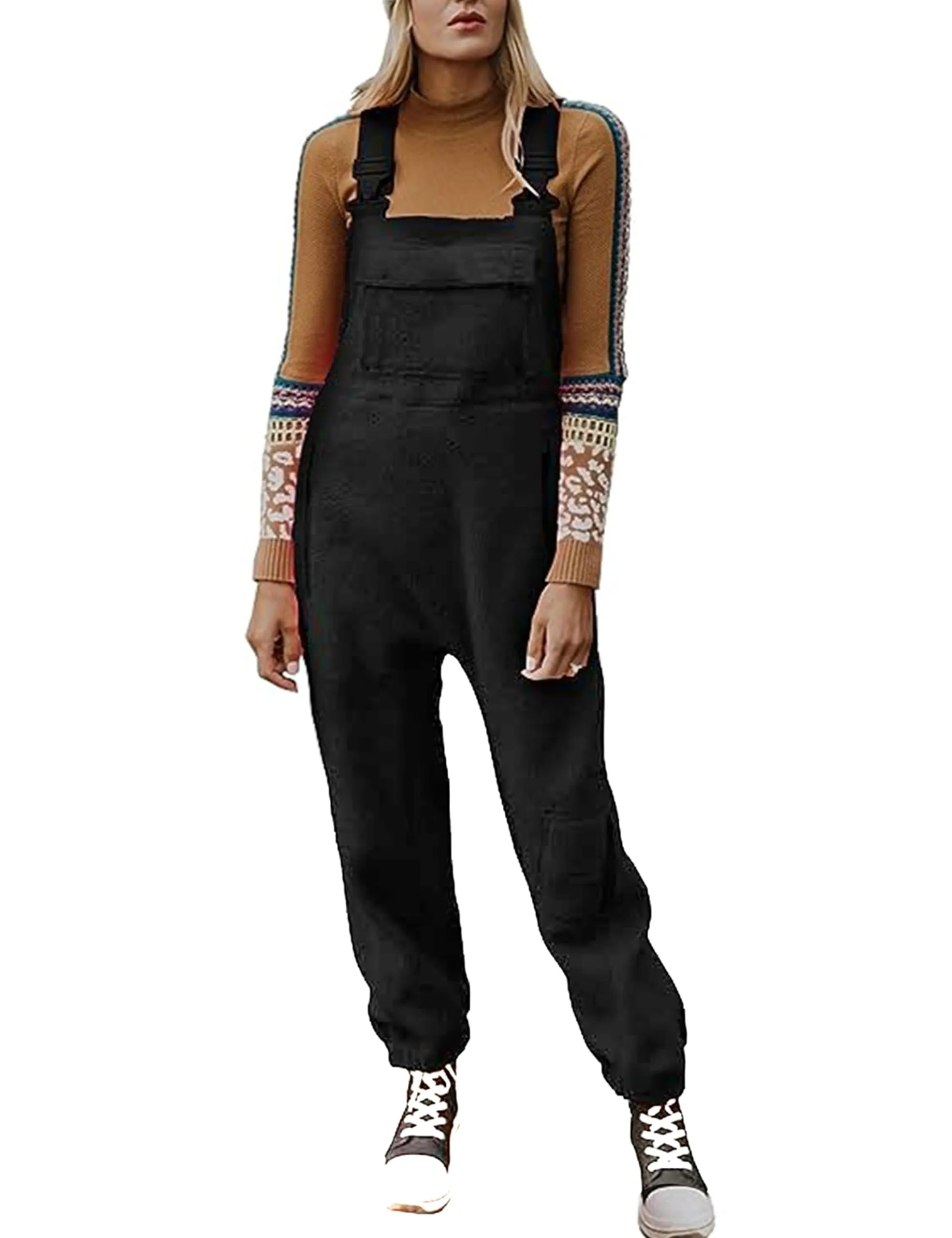 ✨✨✨2023 WINTER SALE WOMEN'S FLEECE WARM OVERALLS LOOSE CASUAL JUMPSUITS (BUY 2 FREE SHIPPING)