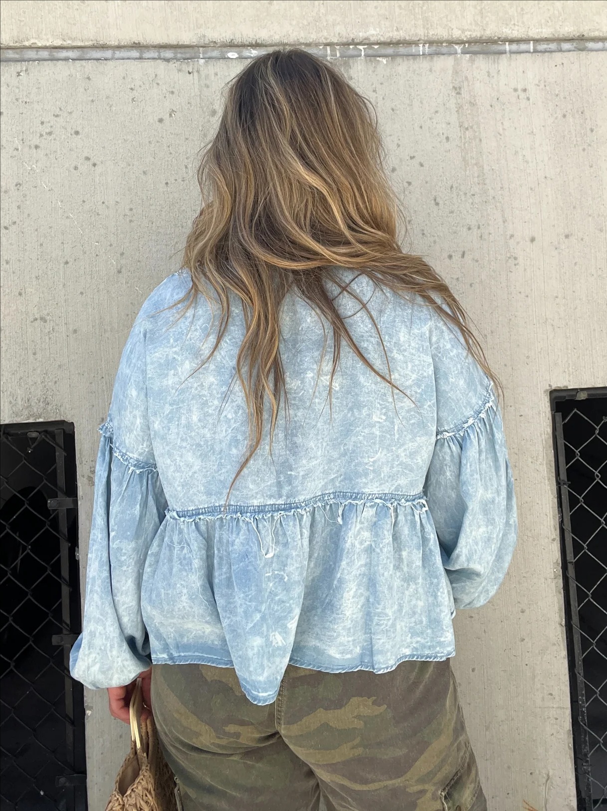 2023 SUMMER SALE-WOMEN'S WASHED TENCEL BABY DOLL TOP (BUY 2 FREE SHIPPING)