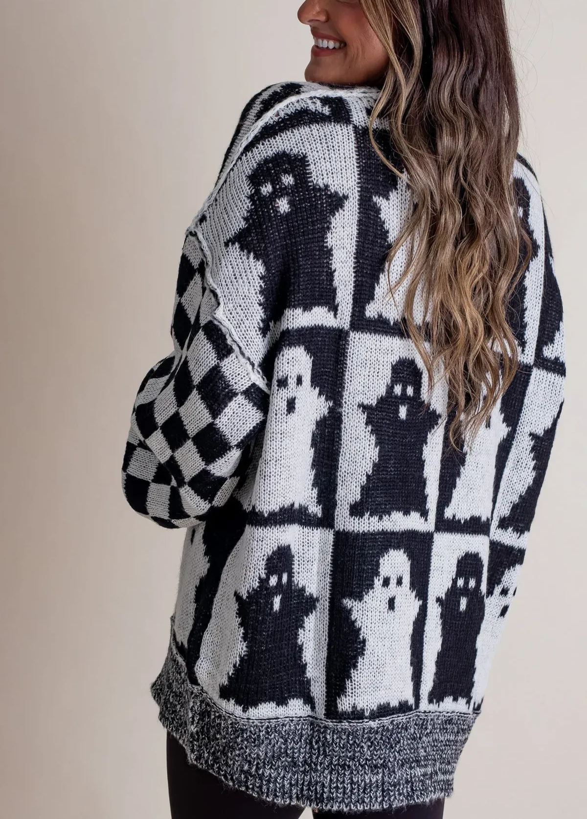Hot Sale-Halloween Checkered Sweater-SPOOKY SEASON (Buy 2 Free Shipping)