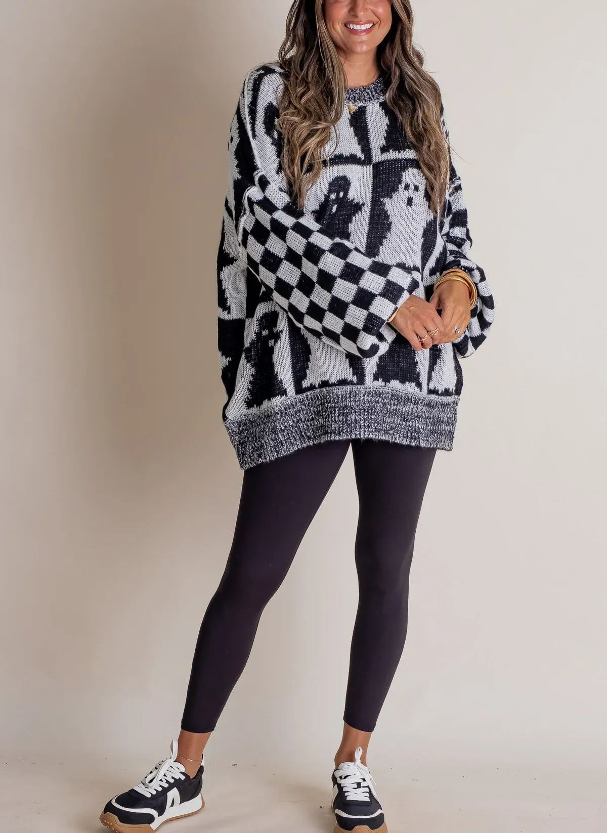 Hot Sale-Halloween Checkered Sweater-SPOOKY SEASON (Buy 2 Free Shipping)
