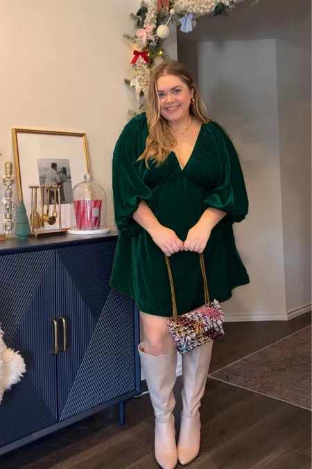 CHRISTMAS SALE 80% OFF ✨WOMEN'S V NECK VELVET DRESS(BUY 2 FREE SHIPPING)