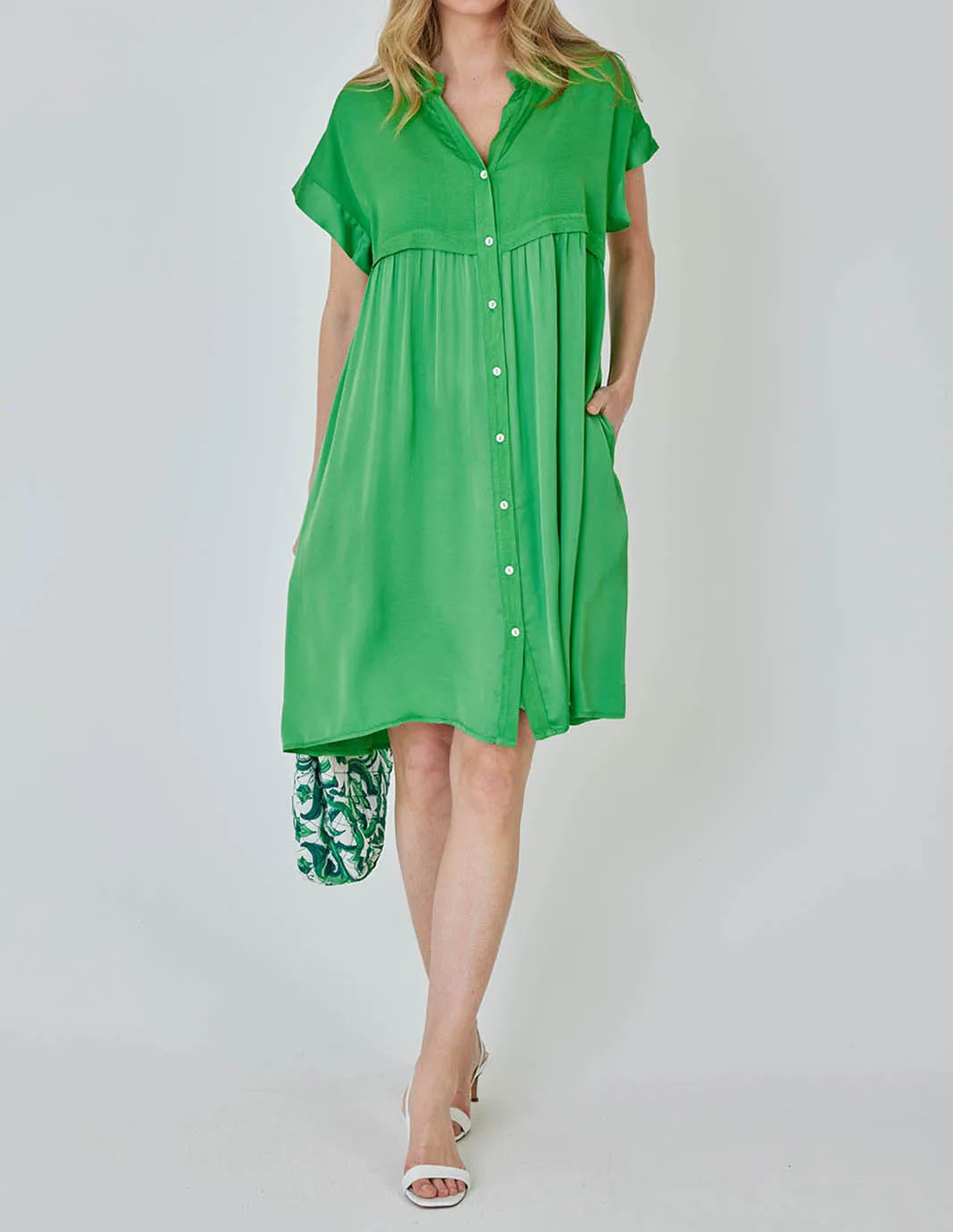 2023 SUMMER HOT SALE 🔥 RELAXED V NECK SWING DRESS