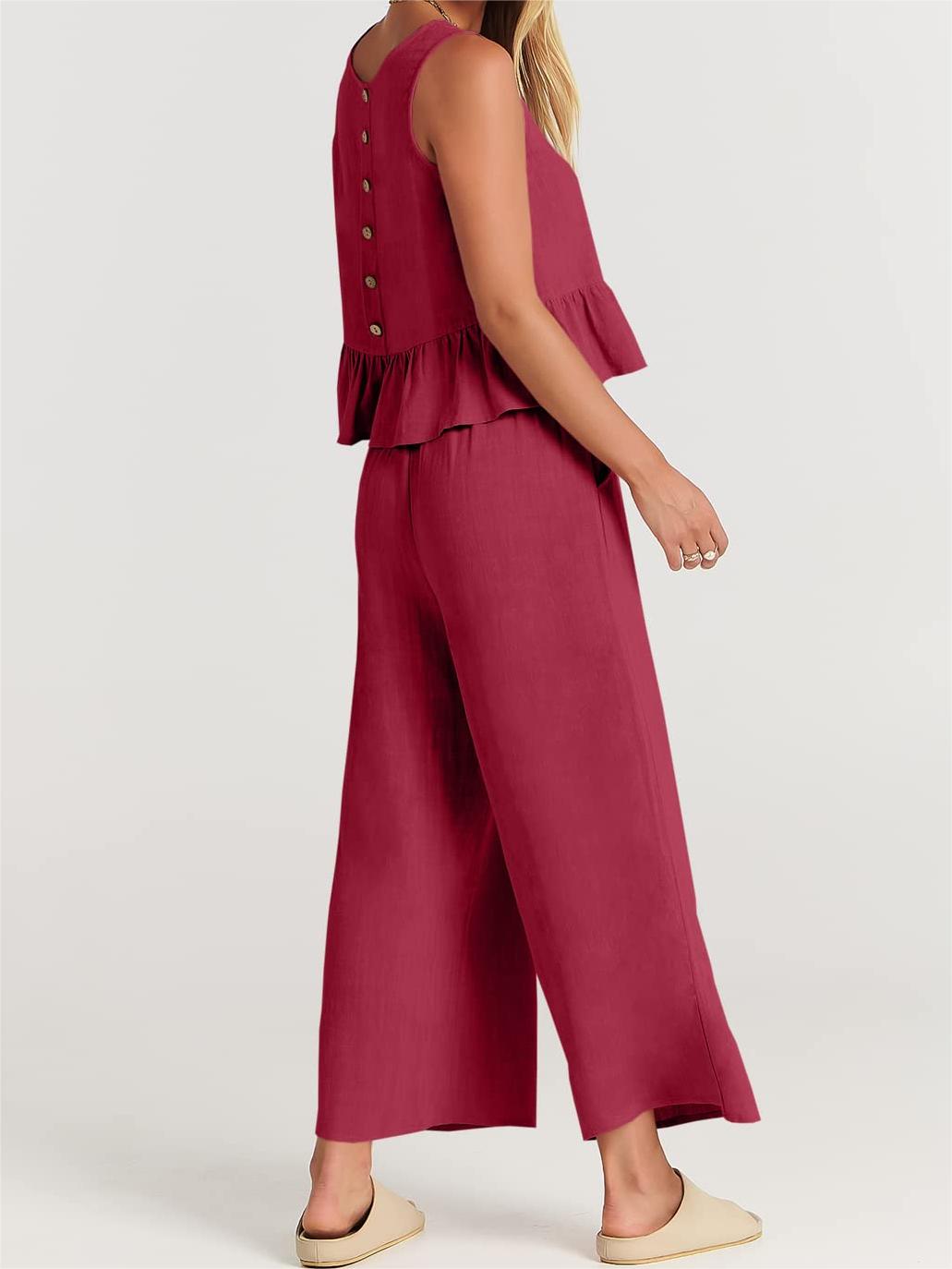 Women's Casual 2 Piece Outfit with Pockets(2023)