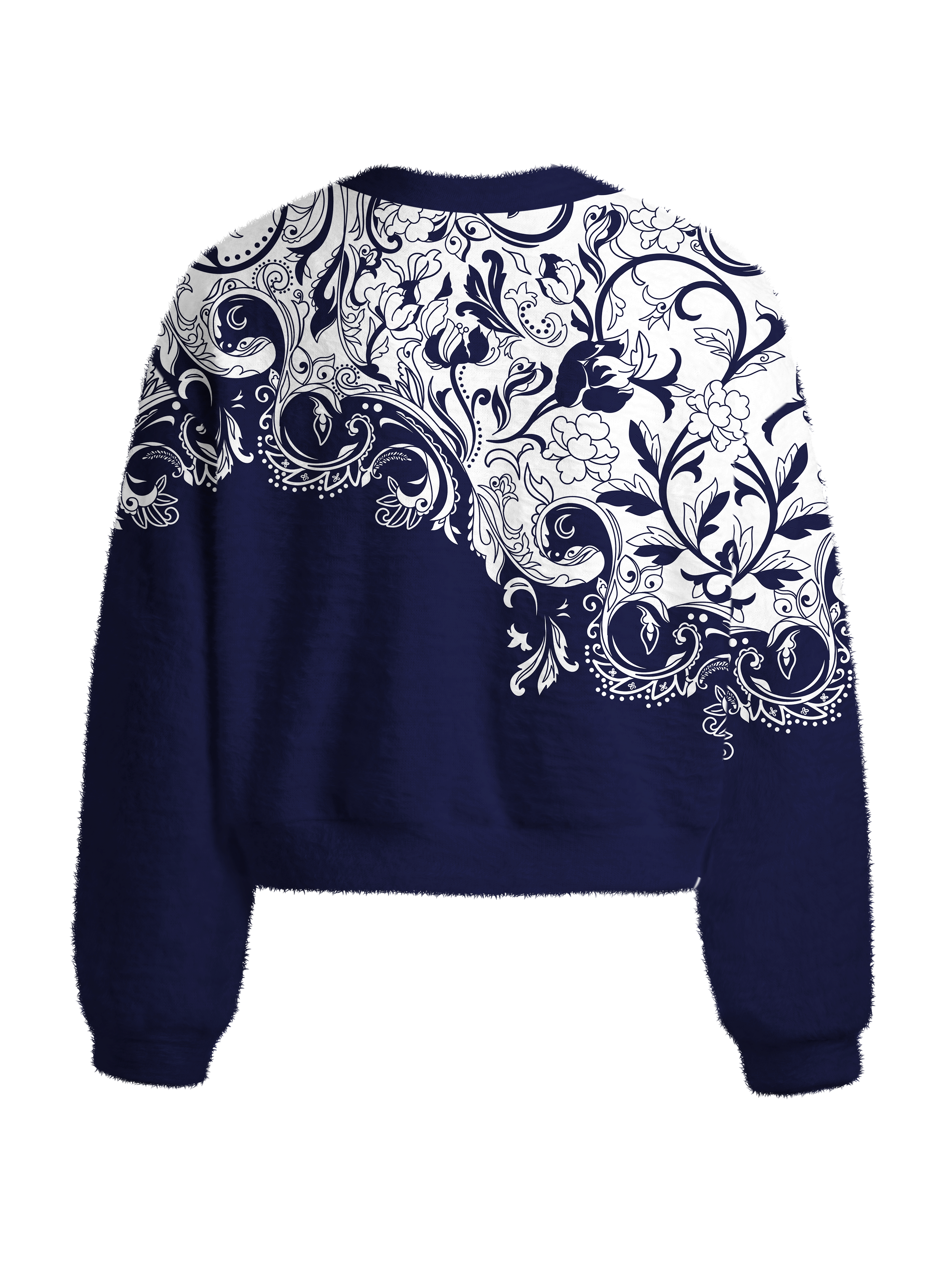 Cherryswing Women's Timeless Artistry Fuzzy Knit Golf Sweater