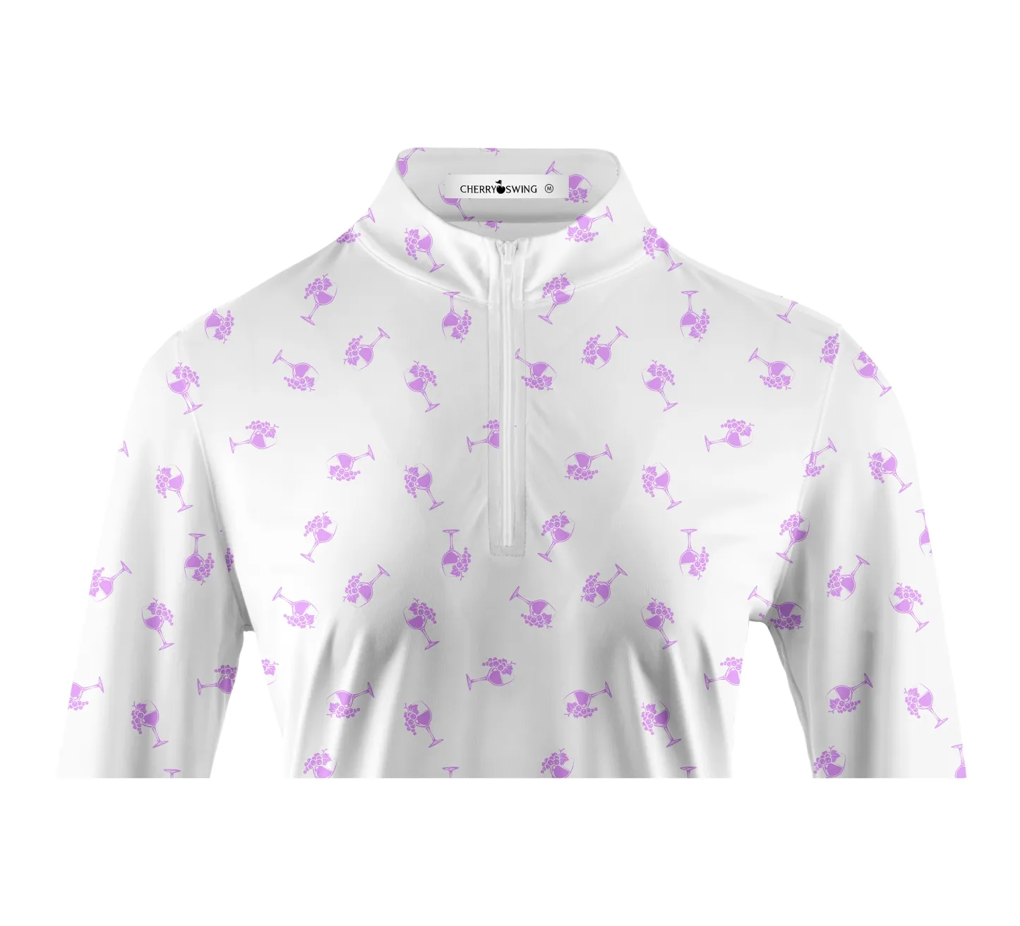 Cherryswing Women's 1/4 Zip Long Sleeve Golf Polo Shirt