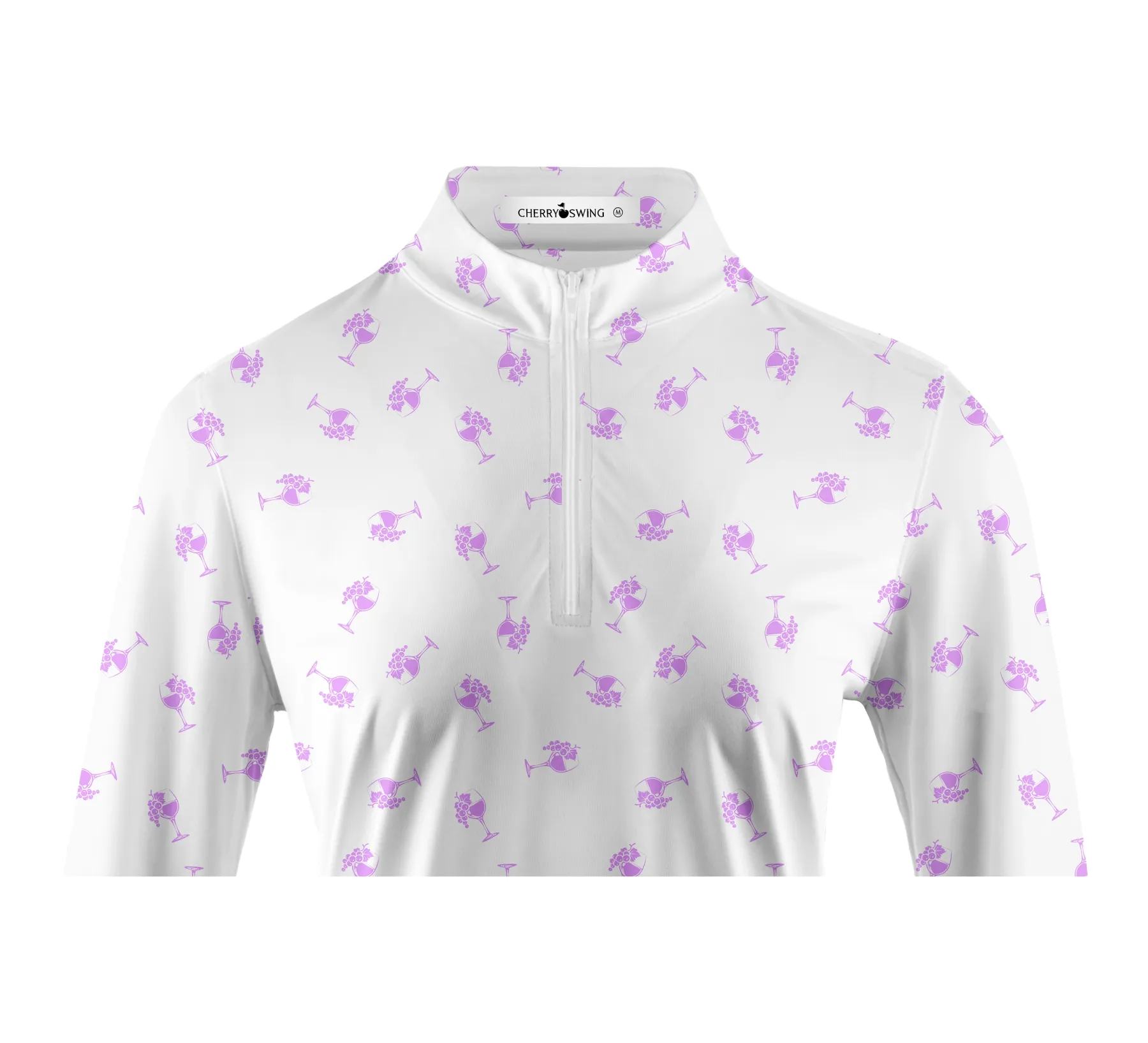 Cherryswing Women's 1/4 Zip Long Sleeve Golf Polo Shirt