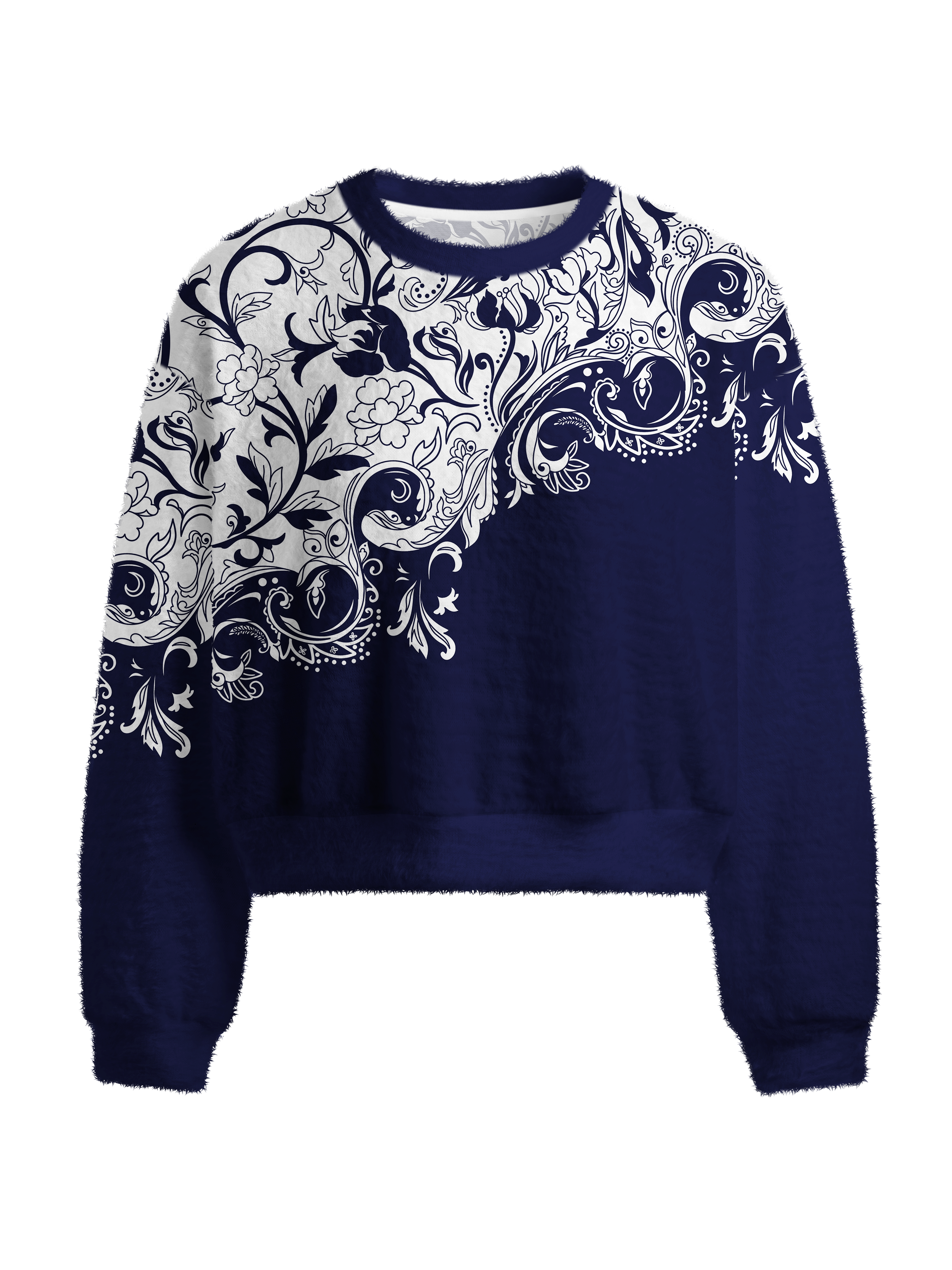 Cherryswing Women's Timeless Artistry Fuzzy Knit Golf Sweater
