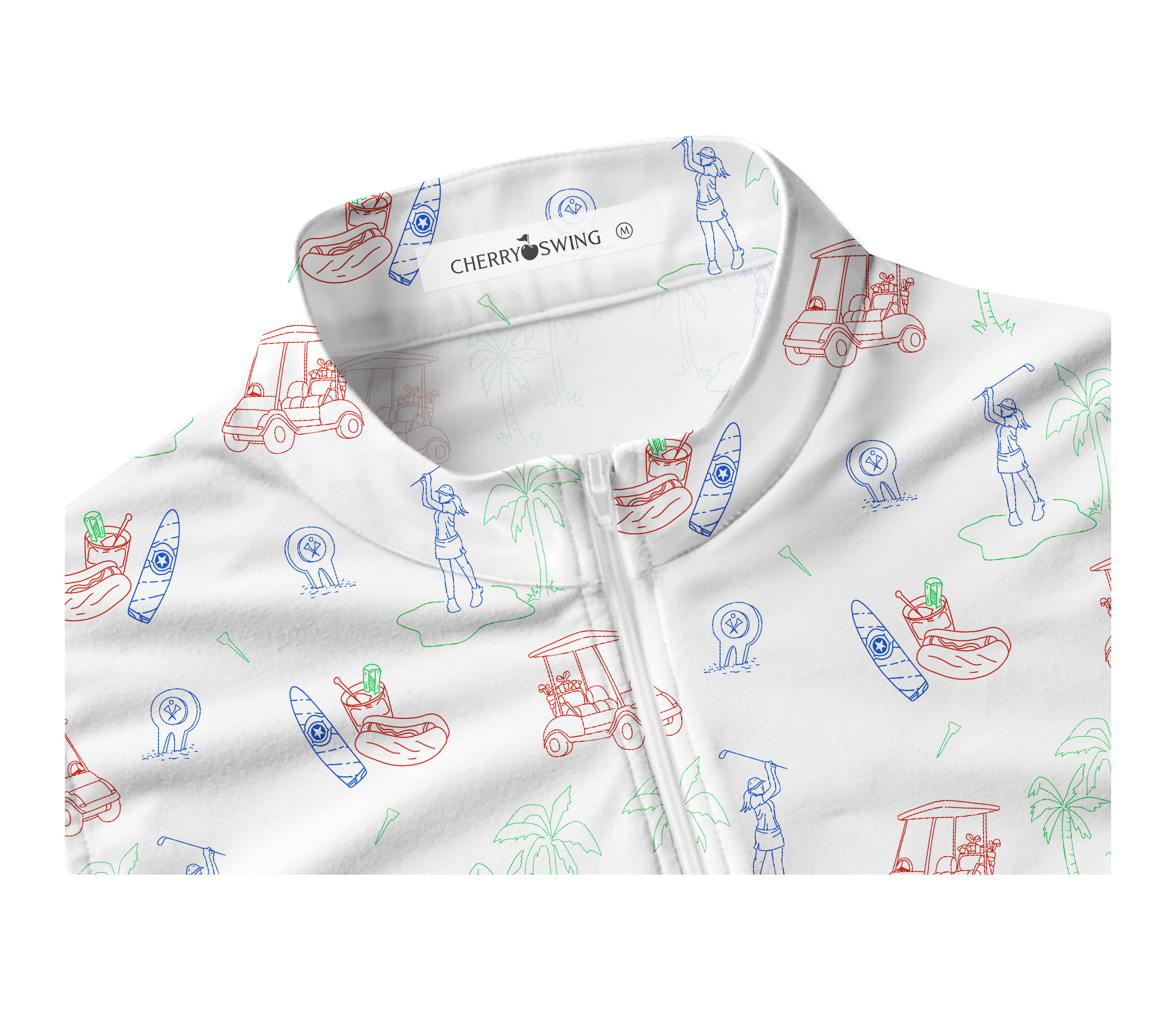 Cherryswing Women's Golf Course Sleeveless Golf Polo Shirt