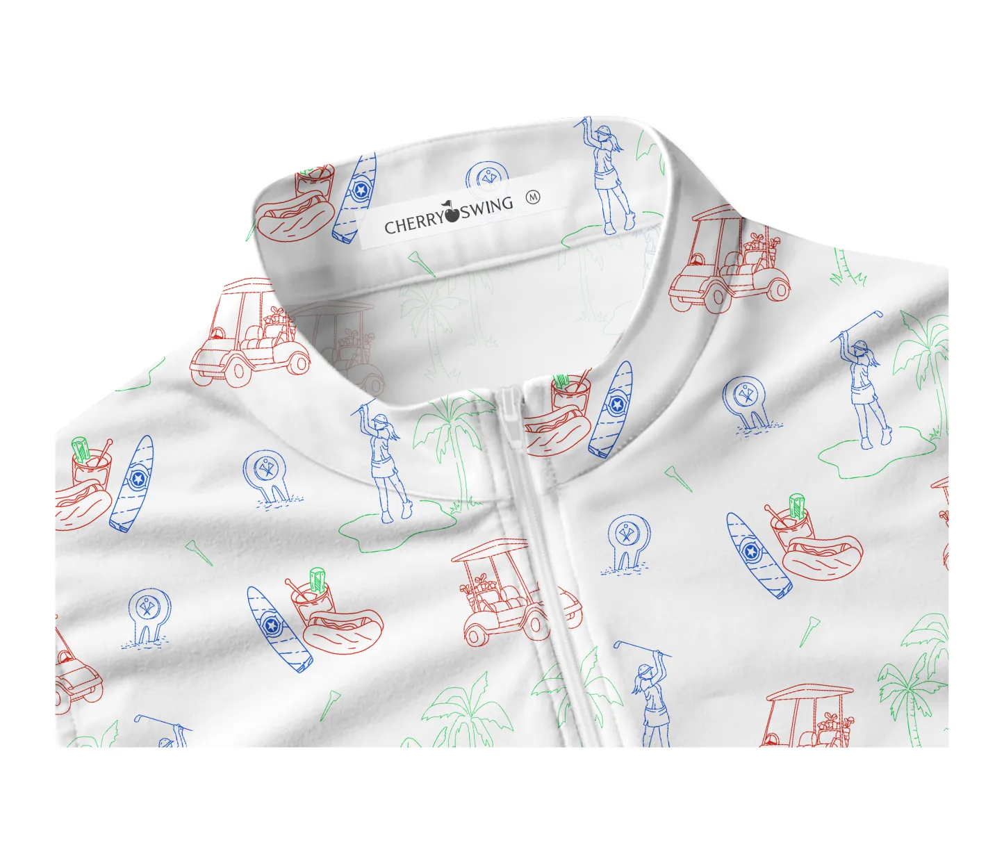 Cherryswing Women's Golf Course Sleeveless Golf Polo Shirt