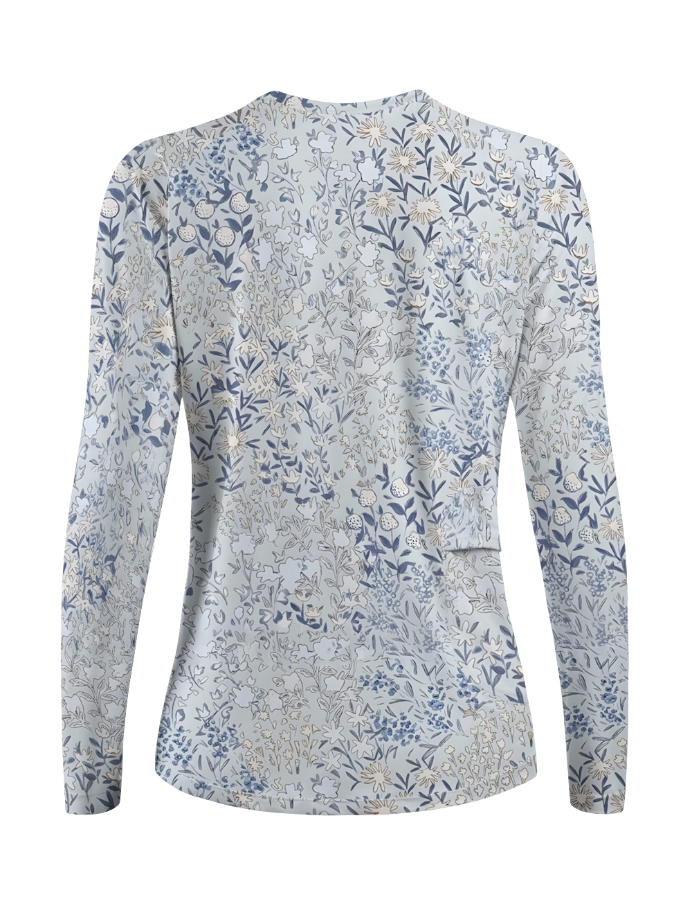 Cherryswing Women's Porcelain Botanical Sketch Golf Shirt
