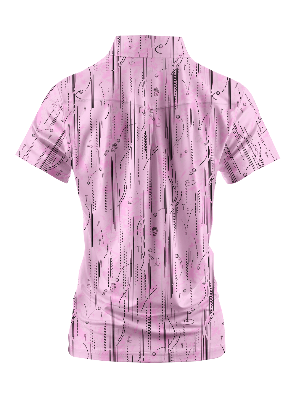 Cherryswing Women's Playful Fairway Motion Short Sleeve Golf Shirt