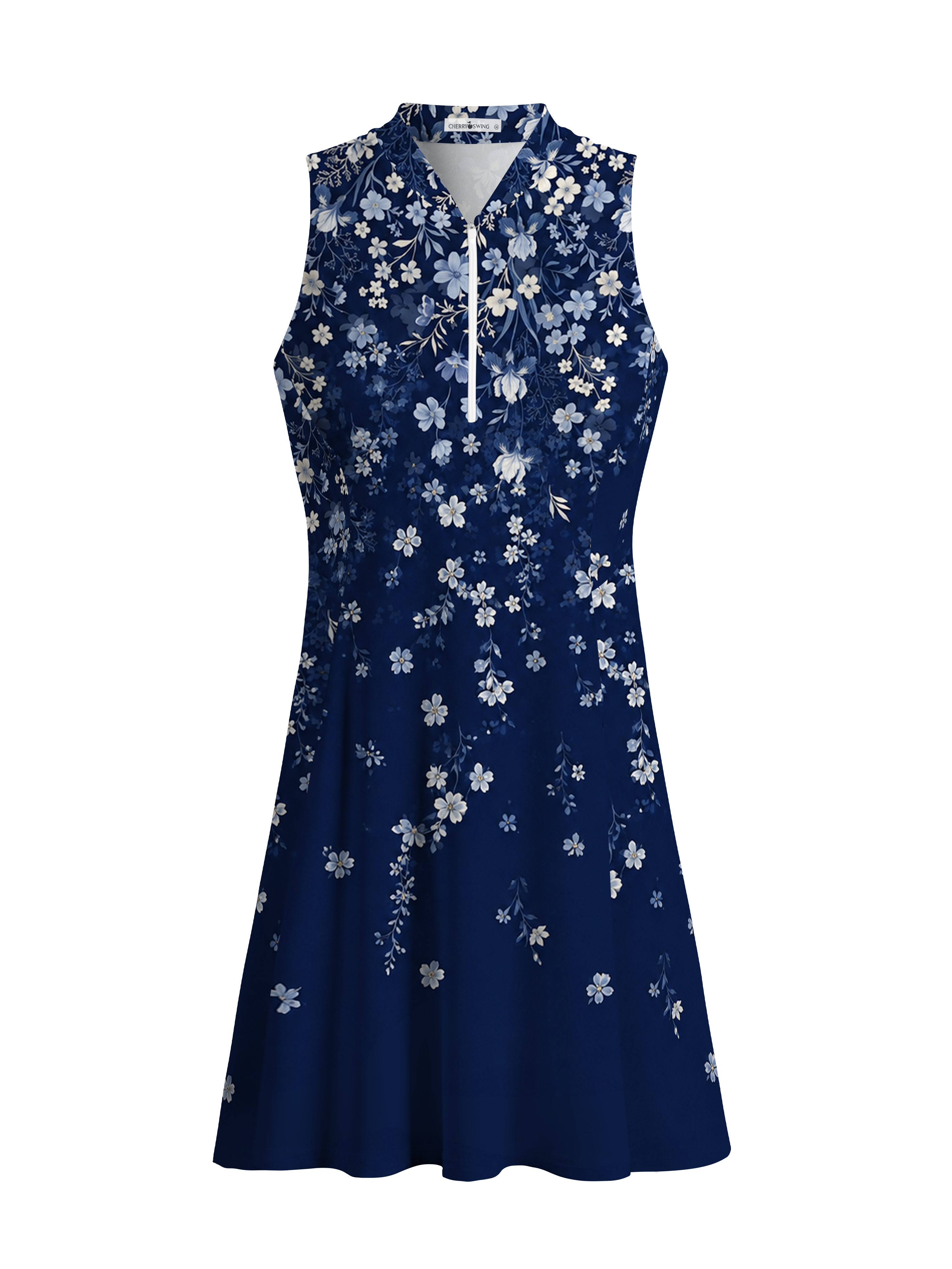 Cherryswing Midnight Floral Golf Dress With Shorts