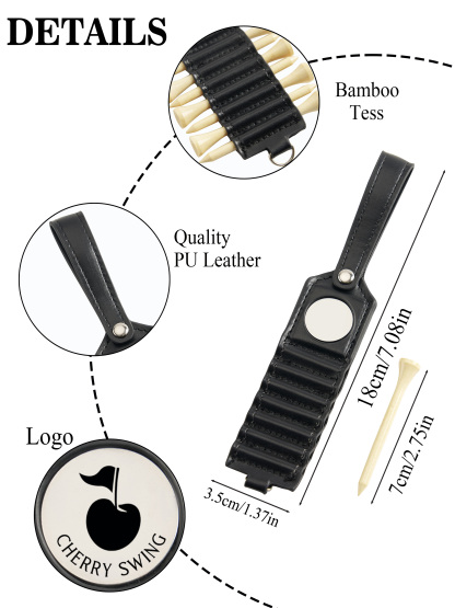 Cherryswing Portable Golf Tee Holder 