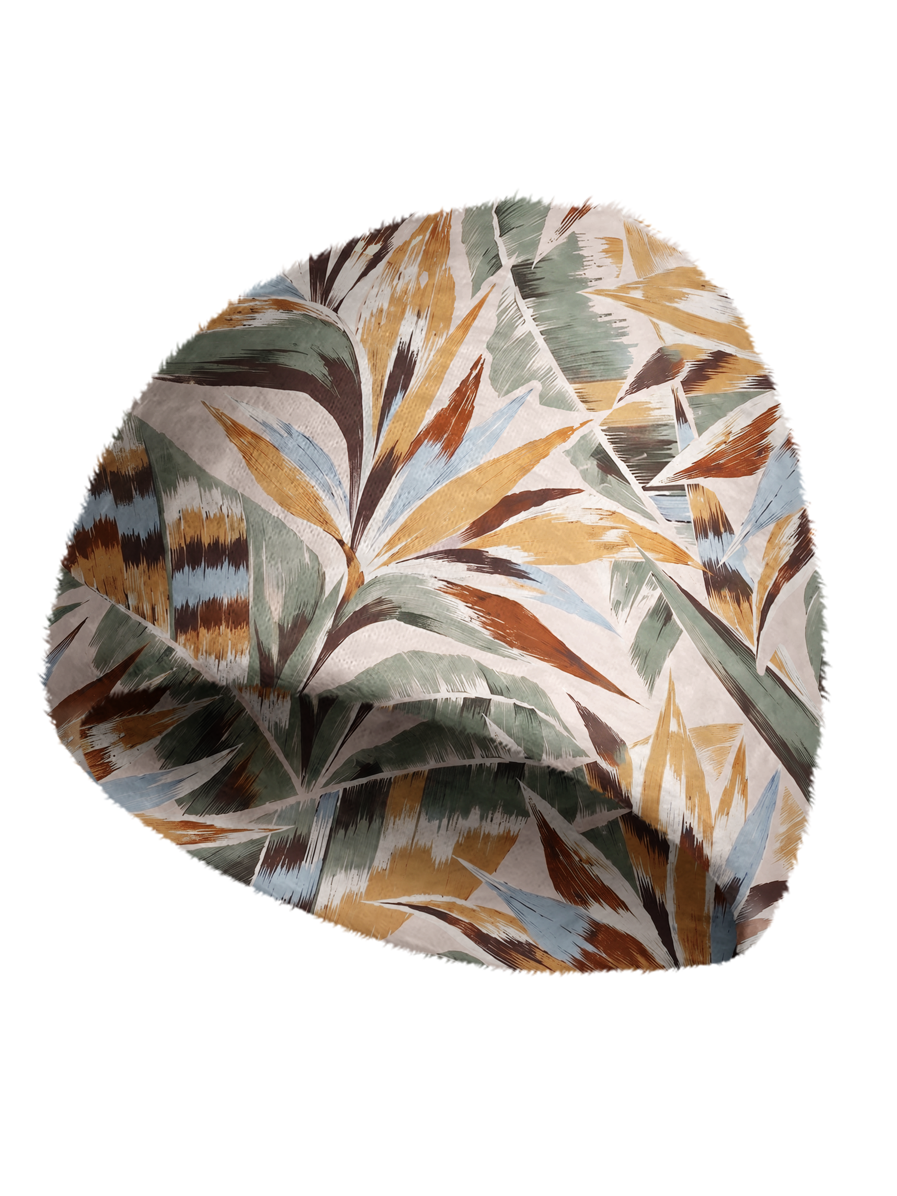Cherryswing Women's Bold Brushstroke Tropical Leaf Cozy Knit Golf Beanie