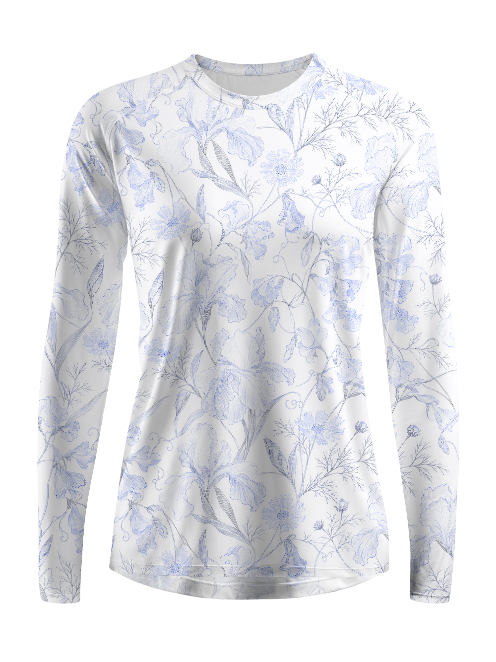Cherryswing Women's Vintage Botanical Sketch Golf Shirt