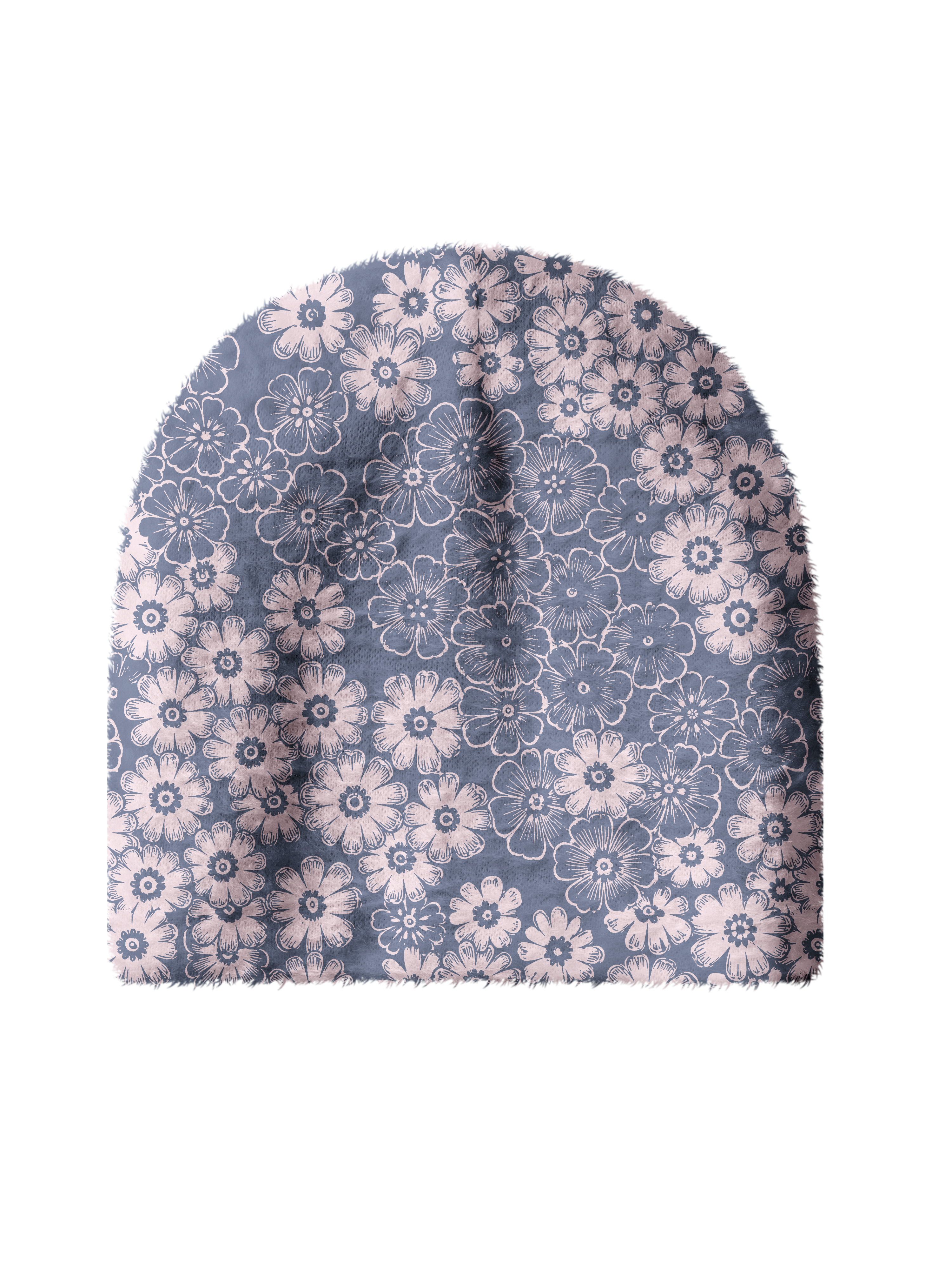 Cherryswing Women's Hand-Drawn Daisy Cozy Knit Golf Beanie
