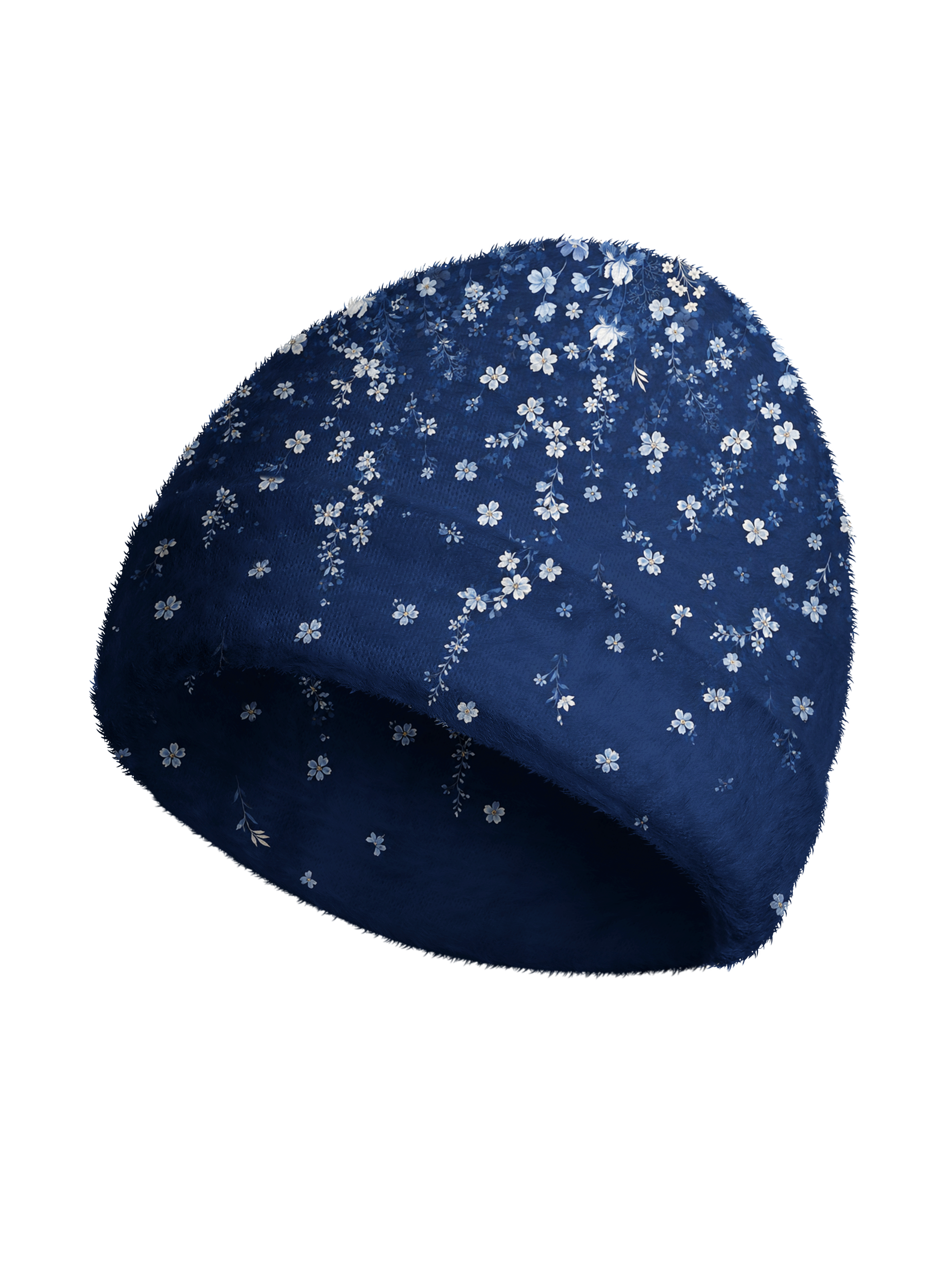 Cherryswing Women's Midnight Floral Cozy Knit Golf Beanie