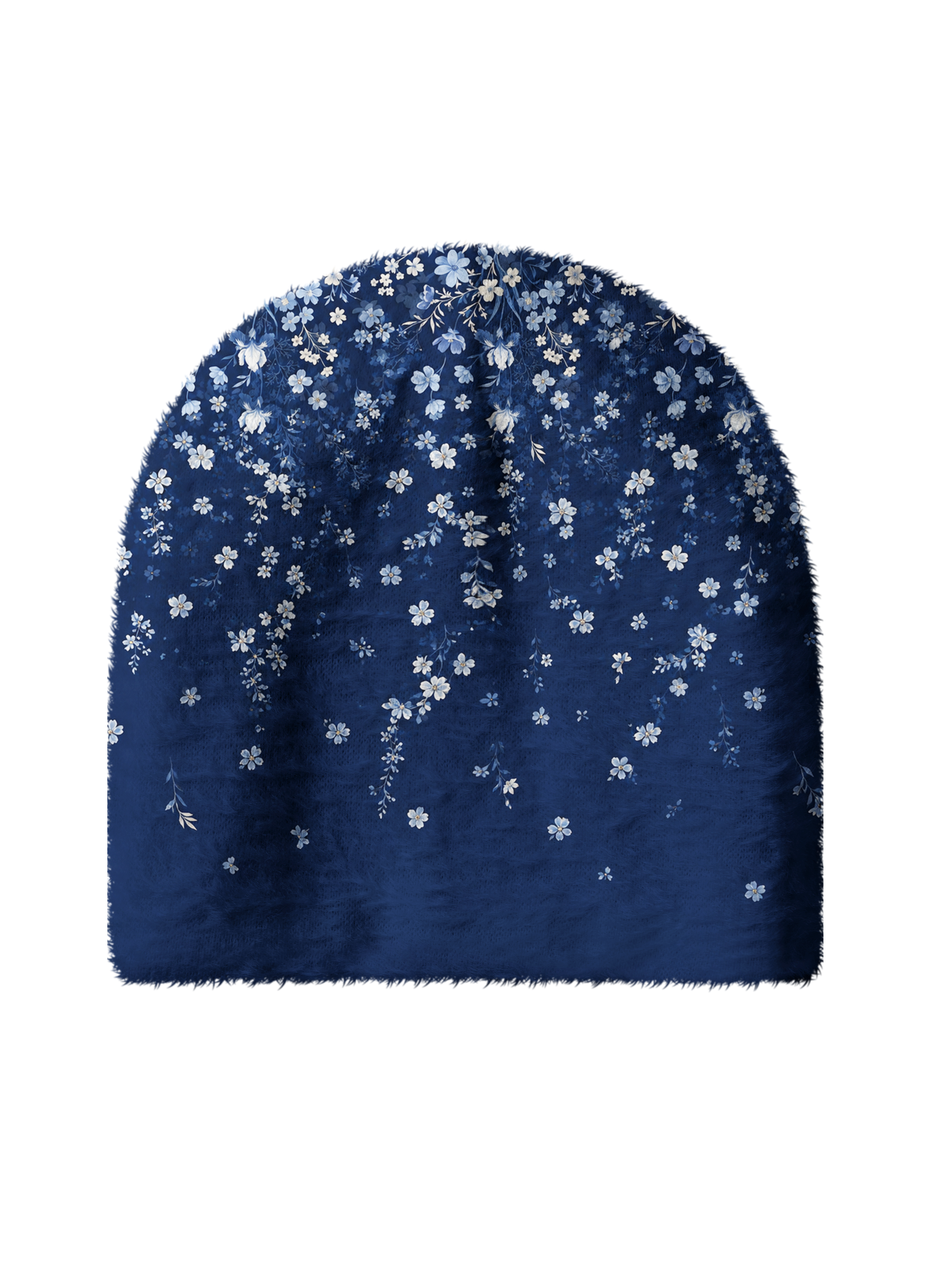 Cherryswing Women's Midnight Floral Cozy Knit Golf Beanie