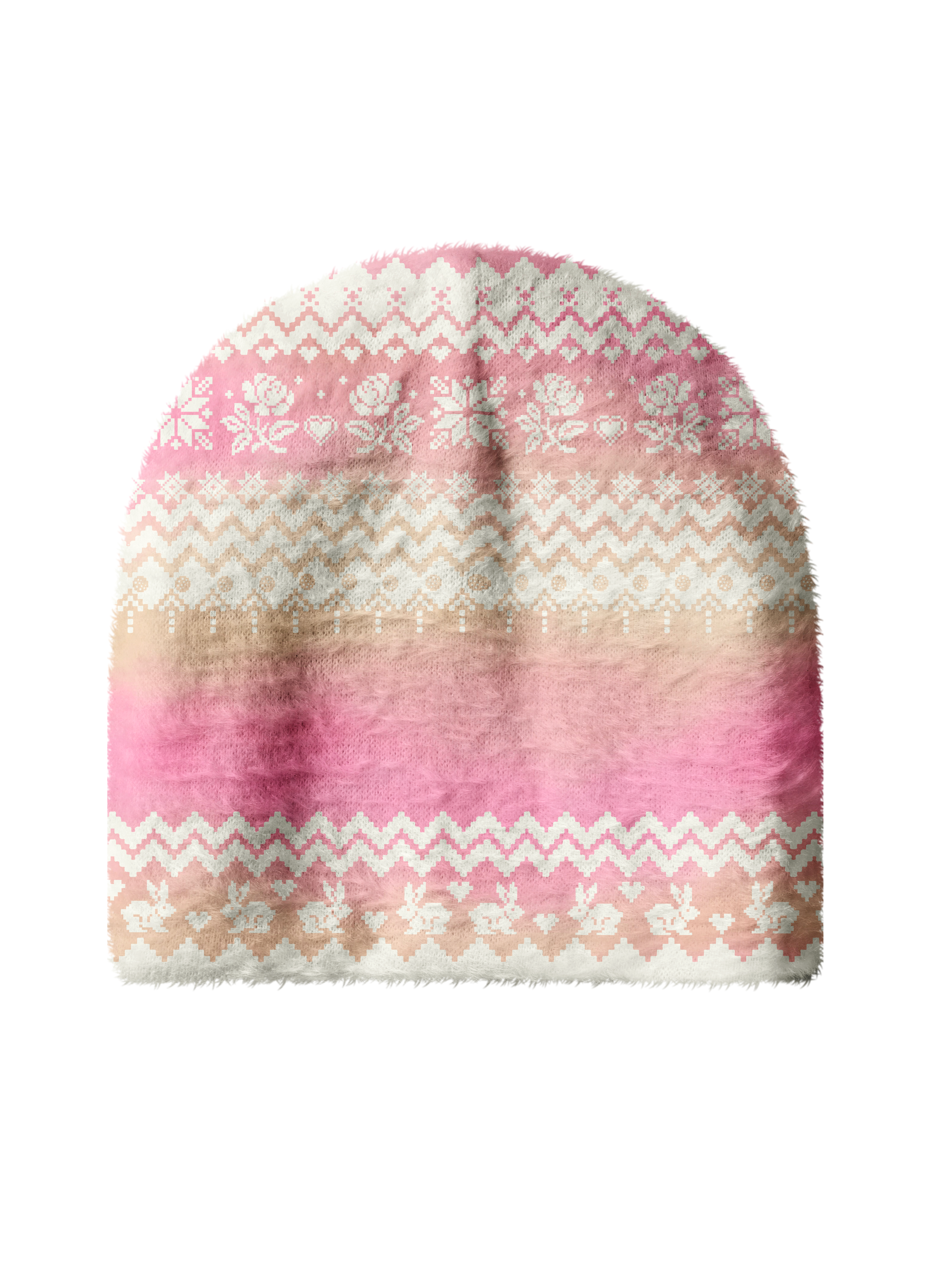Cherryswing Women's Pixel Rose Cozy Knit Golf Beanie