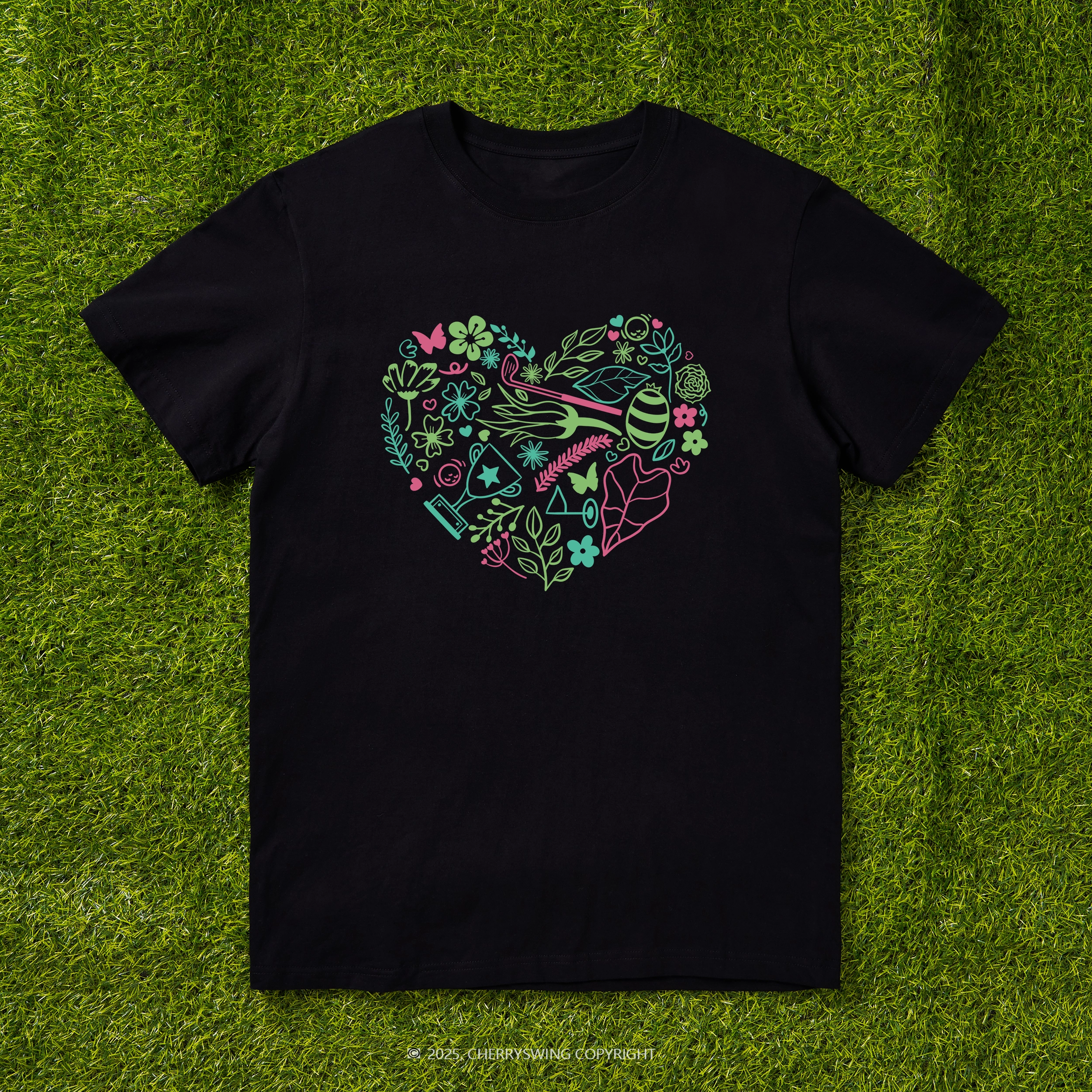 Cherryswing The Heart of Golf T-shirt For Women