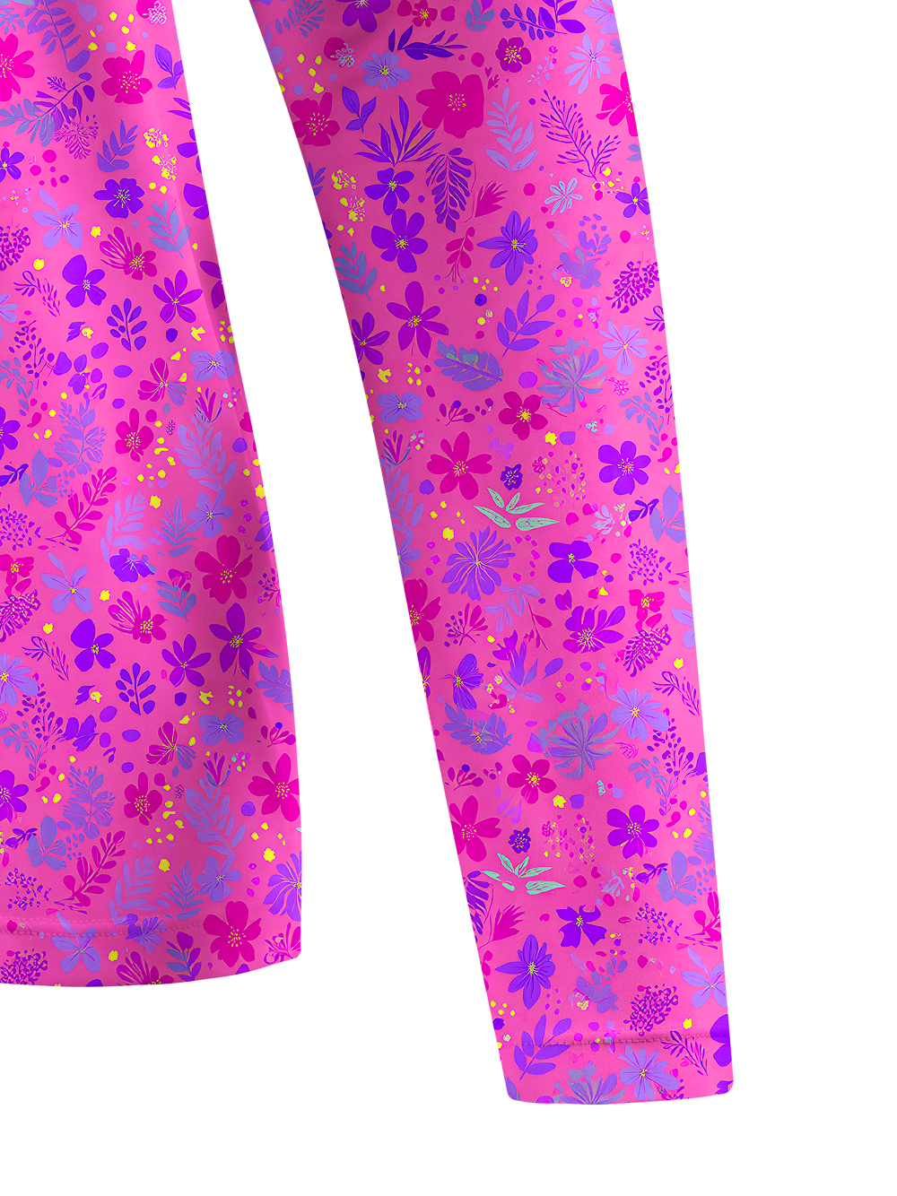 Cherryswing Women's Neon Wildflower Print Golf Shirt