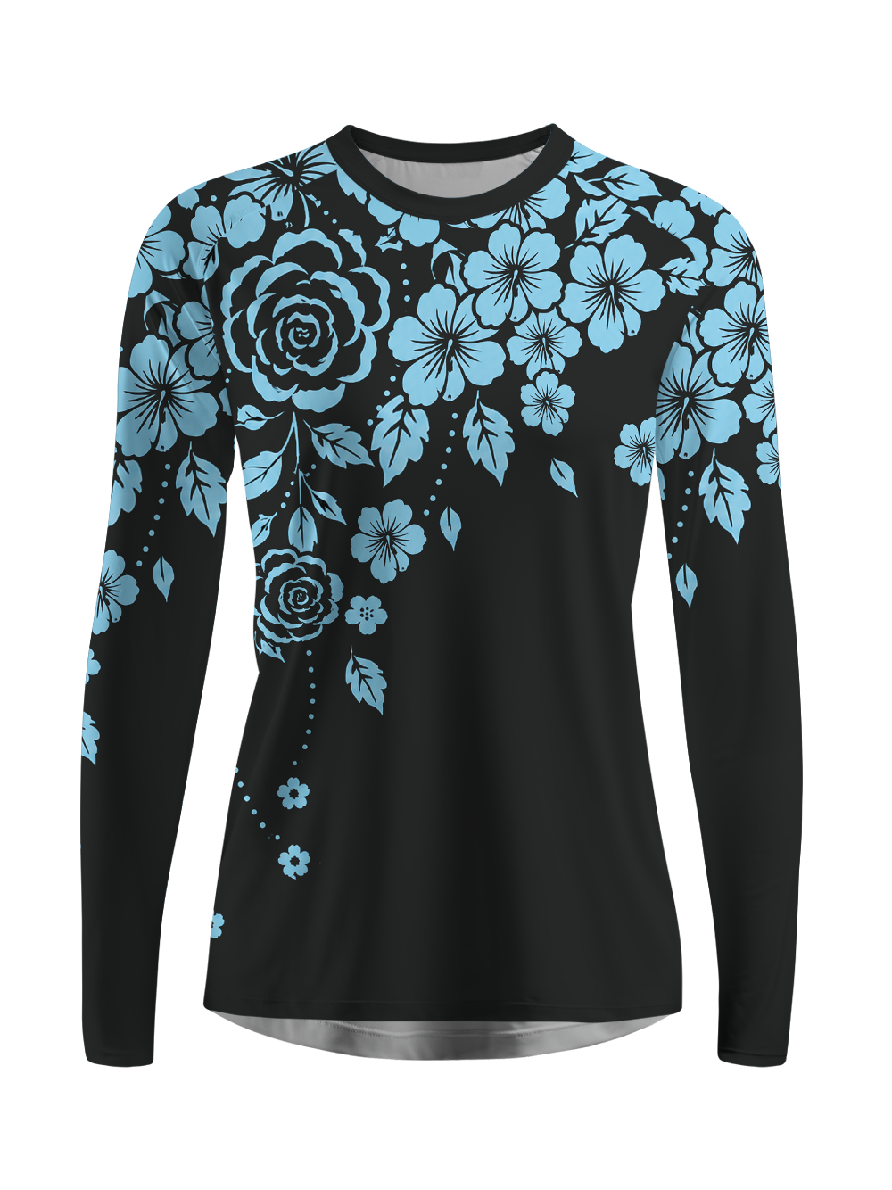 Cherryswing Women's Tropical Floral Golf Shirt