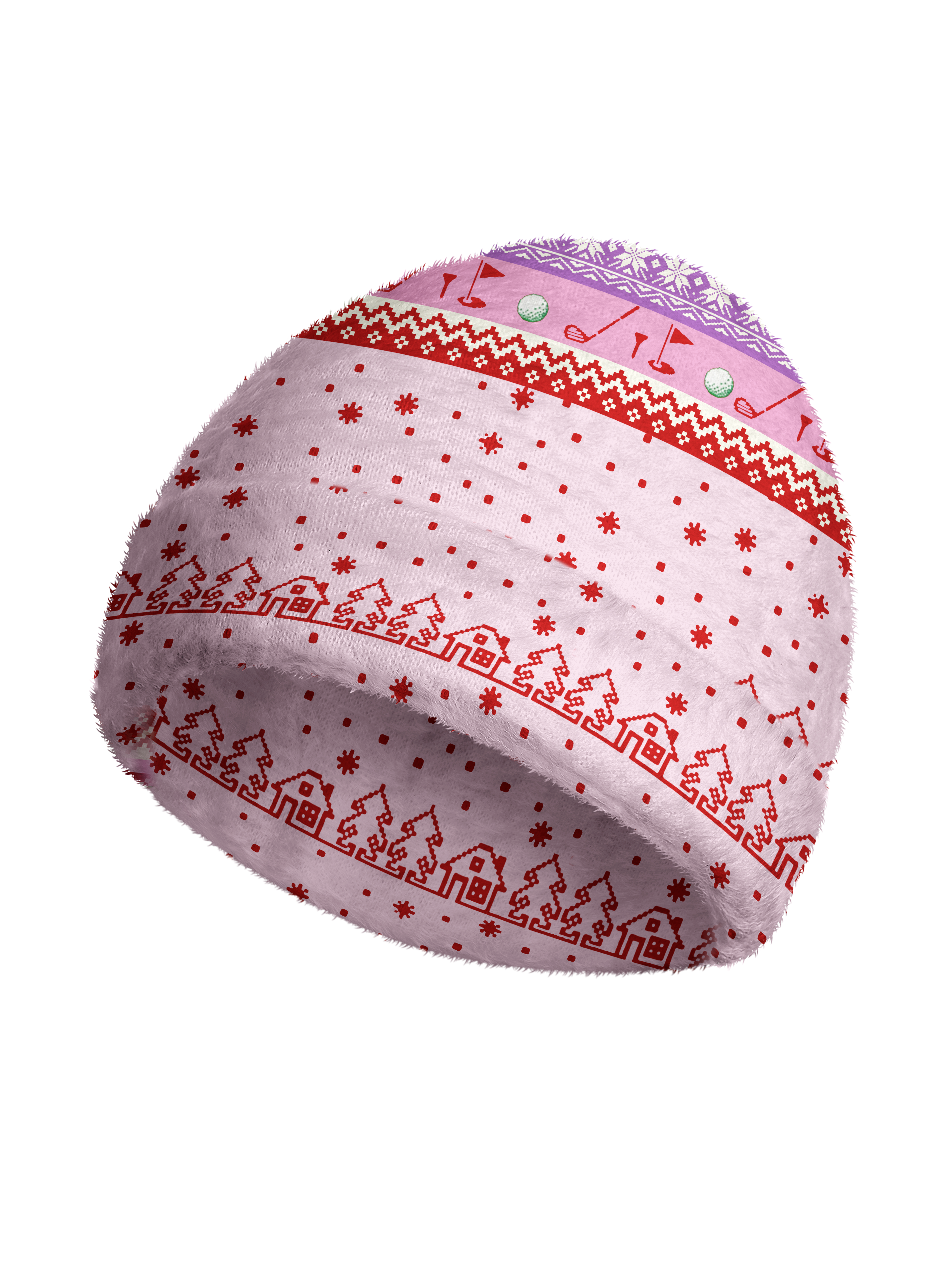 Cherryswing Women's Humorous Holiday Cozy Knit Golf Beanie