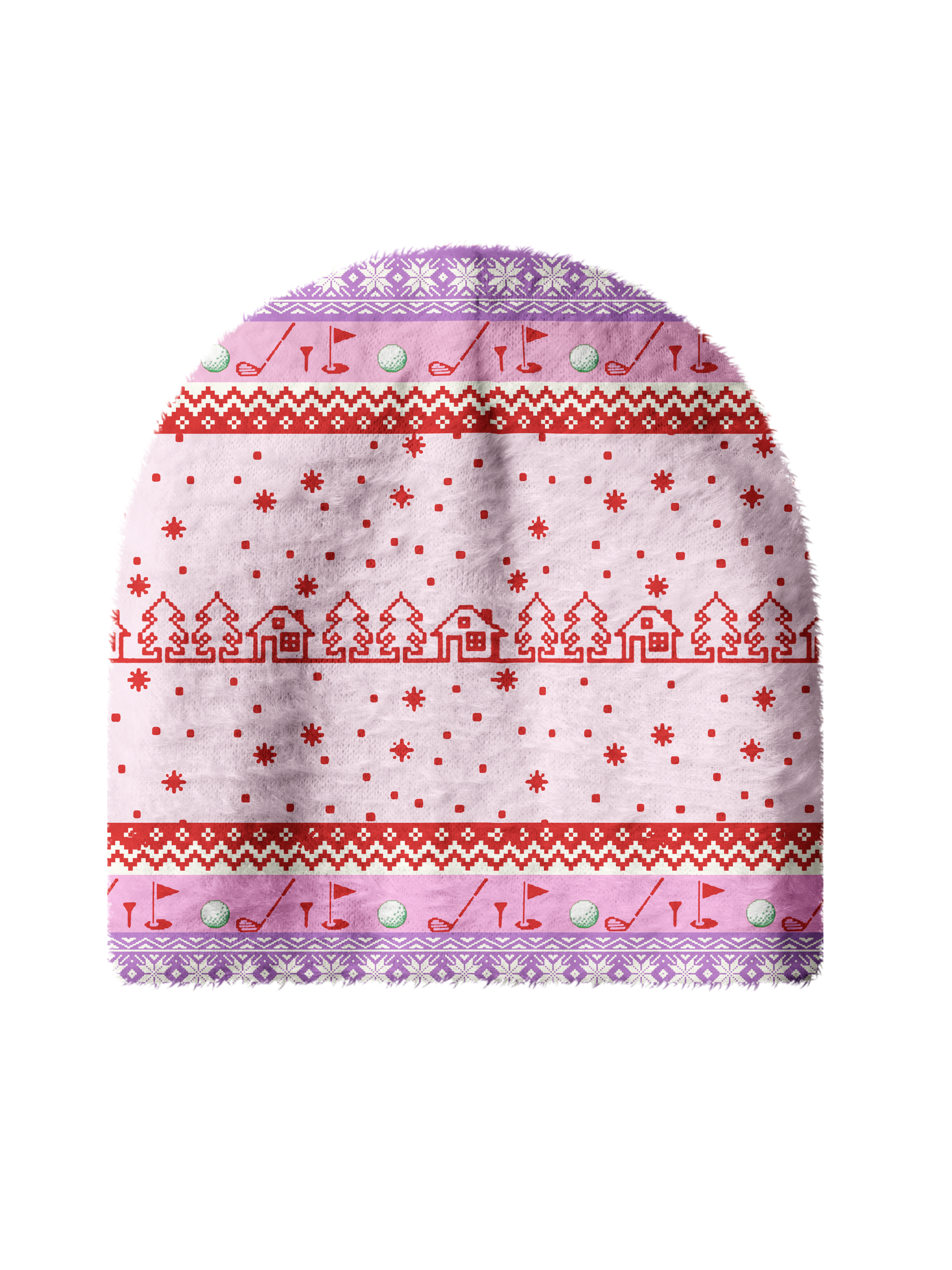 Cherryswing Women's Humorous Holiday Cozy Knit Golf Beanie