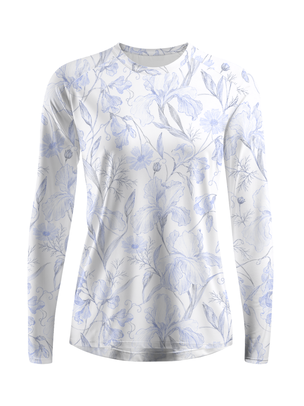 Cherryswing Women's Vintage Botanical Sketch Golf Shirt