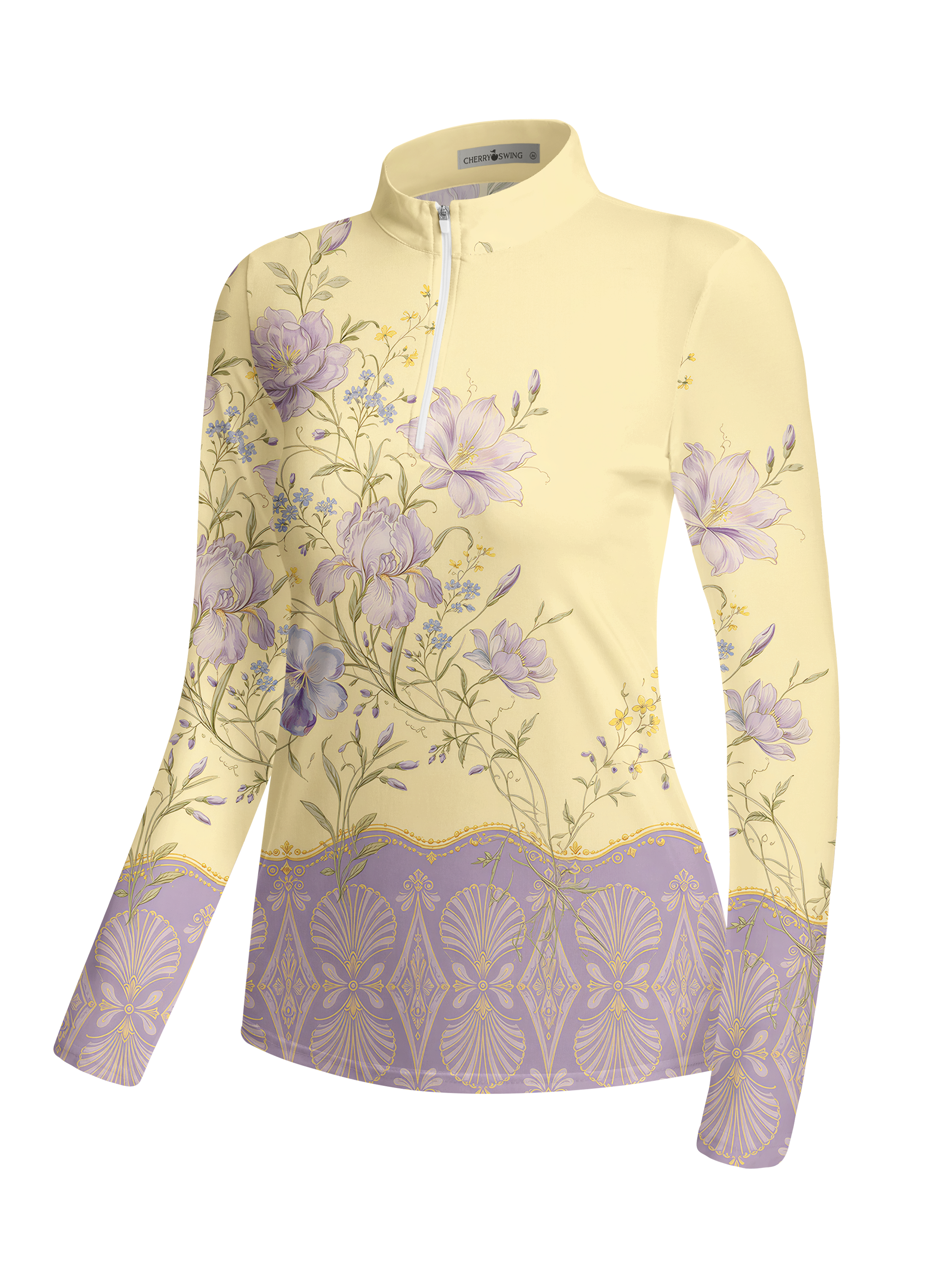 Cherryswing Women's French Iris Long Sleeve Golf Shirt